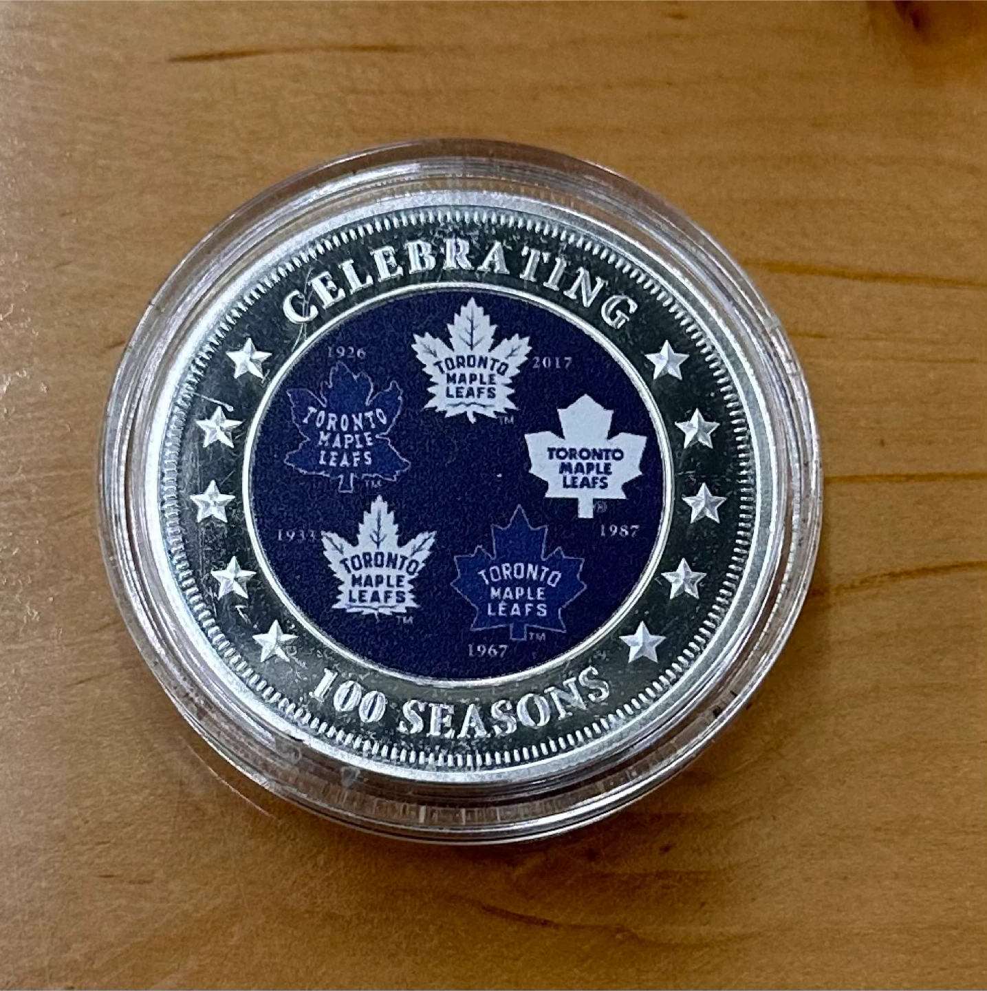 Toronto Maple Leafs Centennial 1917-2017 Coin 1 Troy Ounce - photo 2
