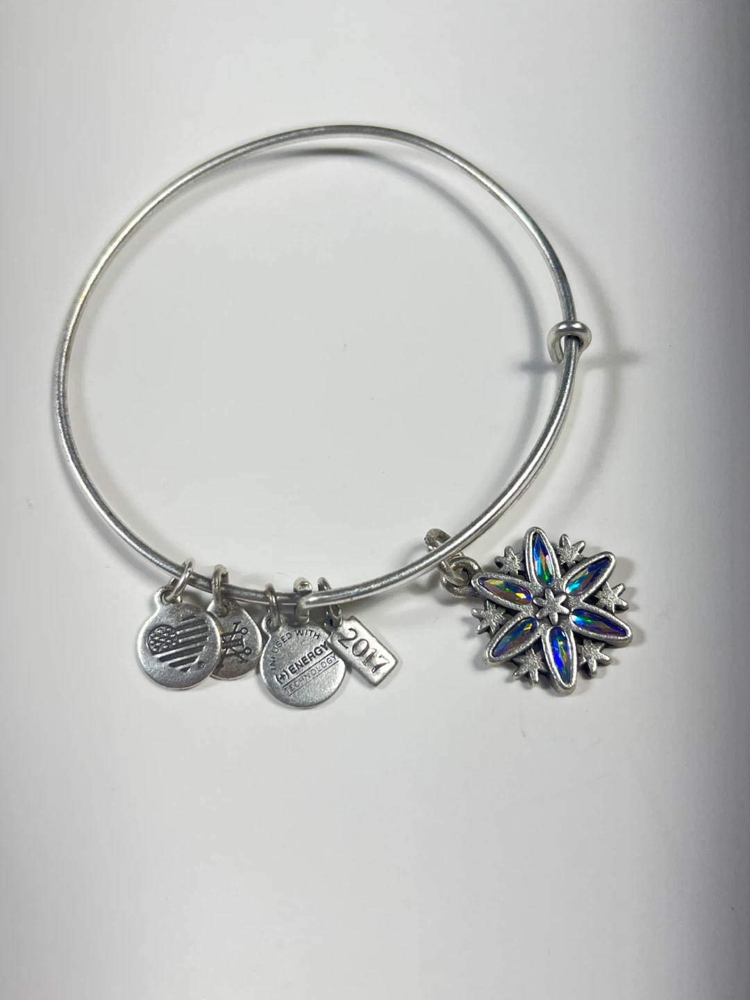 Alex and Ani Snowflake Charm Bangle - 2017 - photo 2