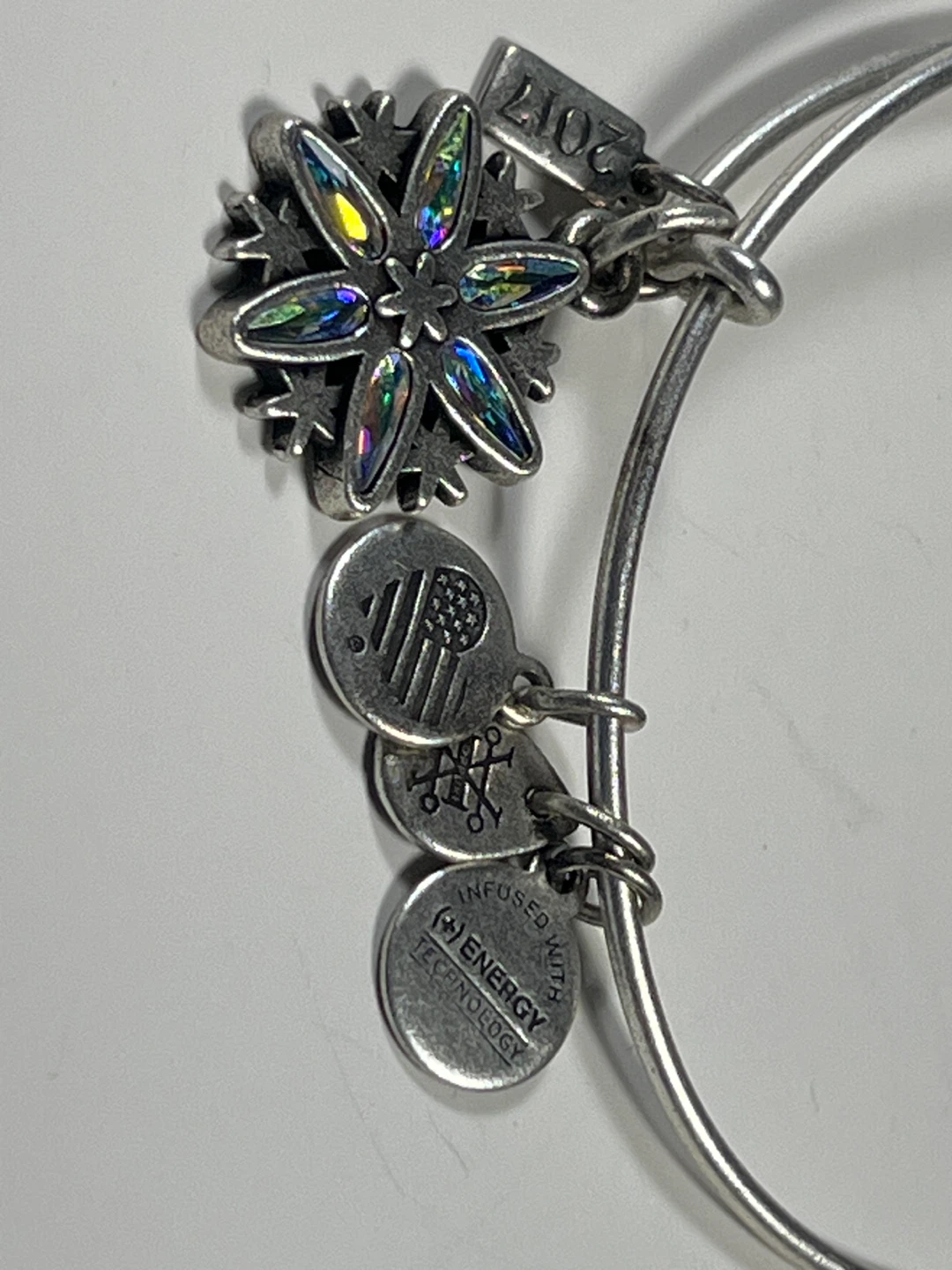 Alex and Ani Snowflake Charm Bangle - 2017 - photo 5