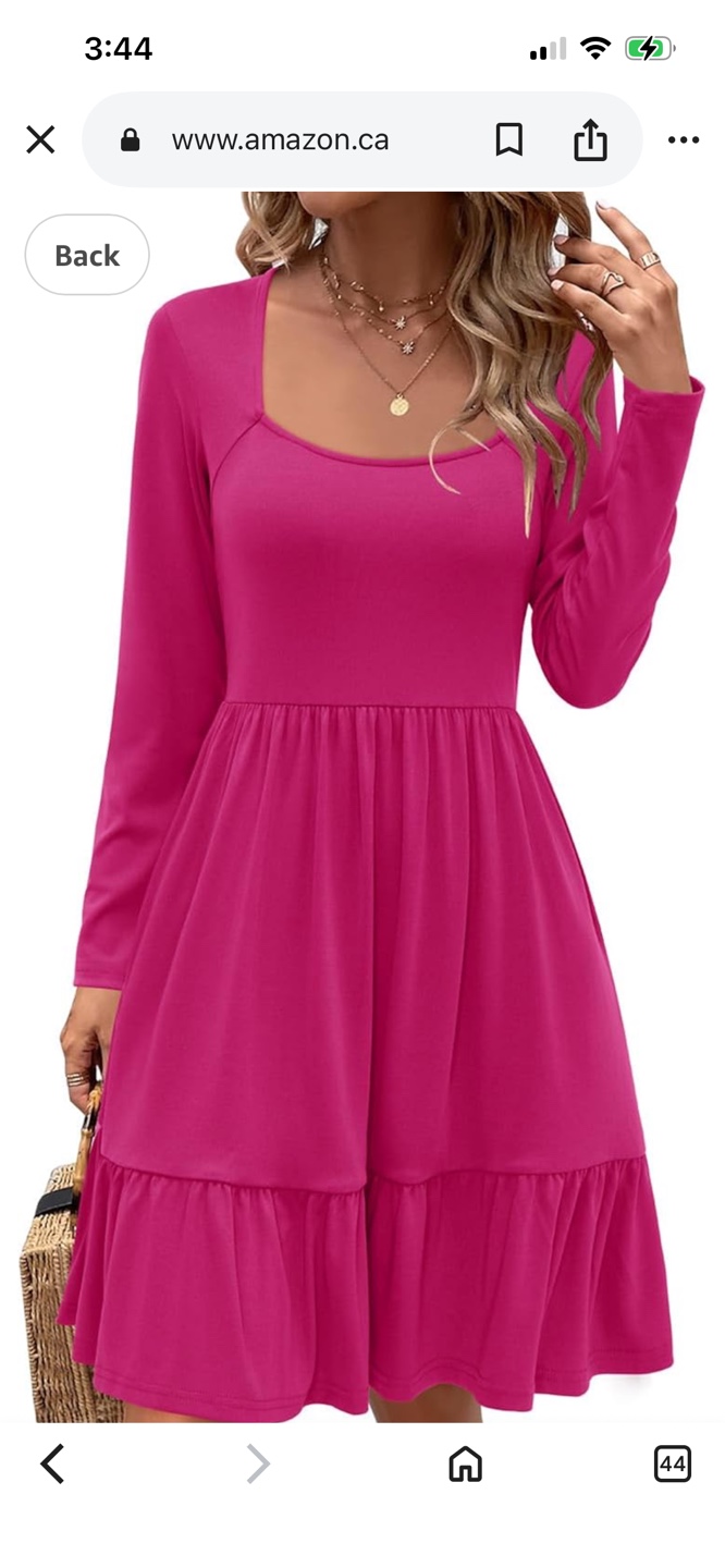 Newshows Women's Long Sleeve Tiered Ruffle Dress - XL - photo 5