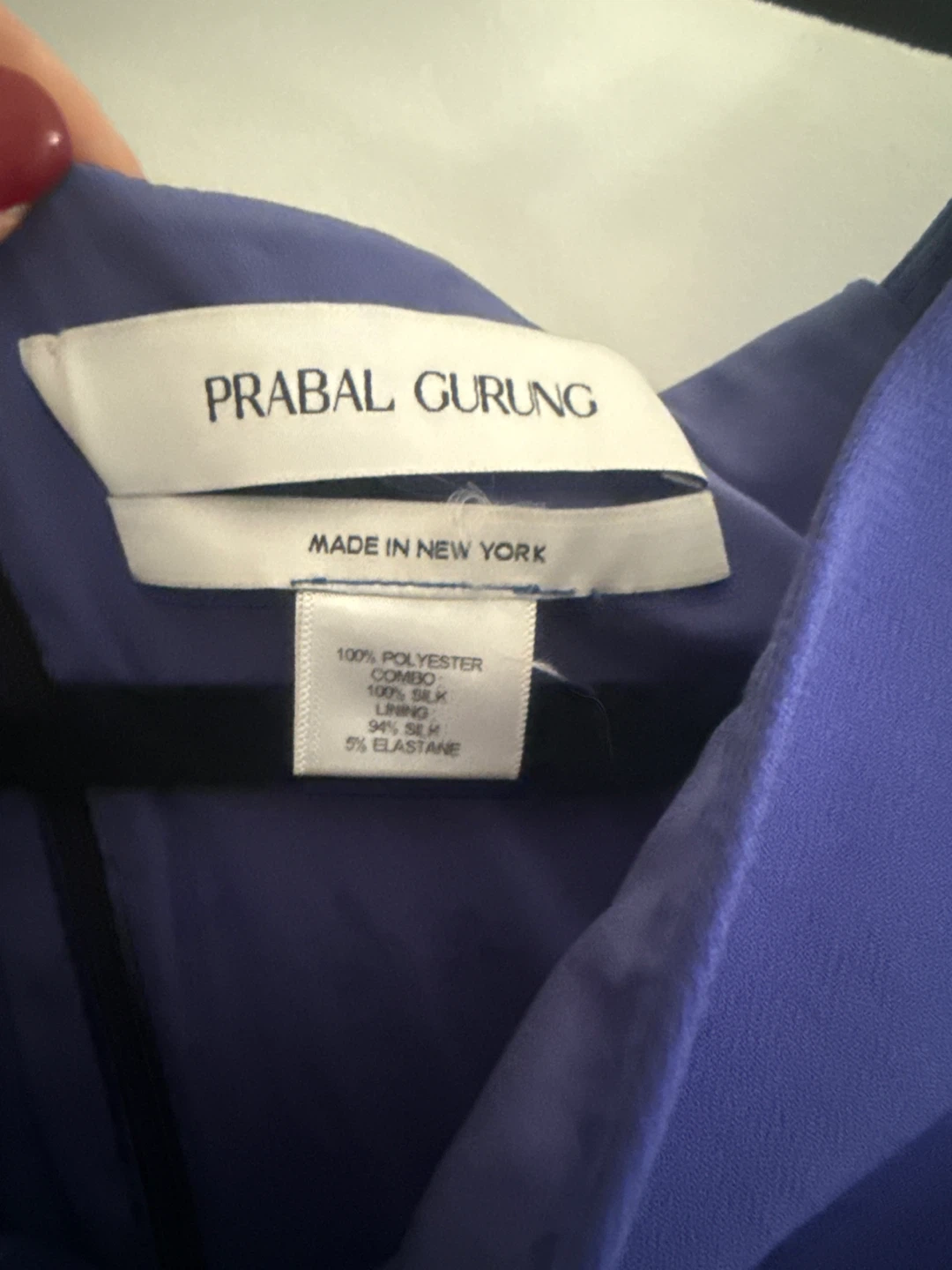 Prabal Gurung Cobalt Blue Silk Blend Sheath Dress - photo 2