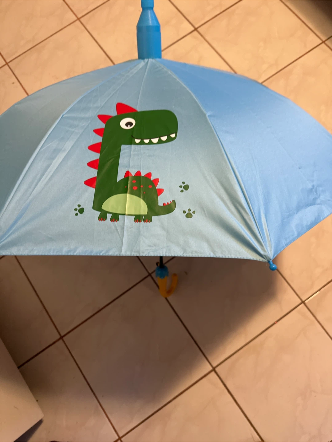 Kids Blue Dinosaur Umbrella