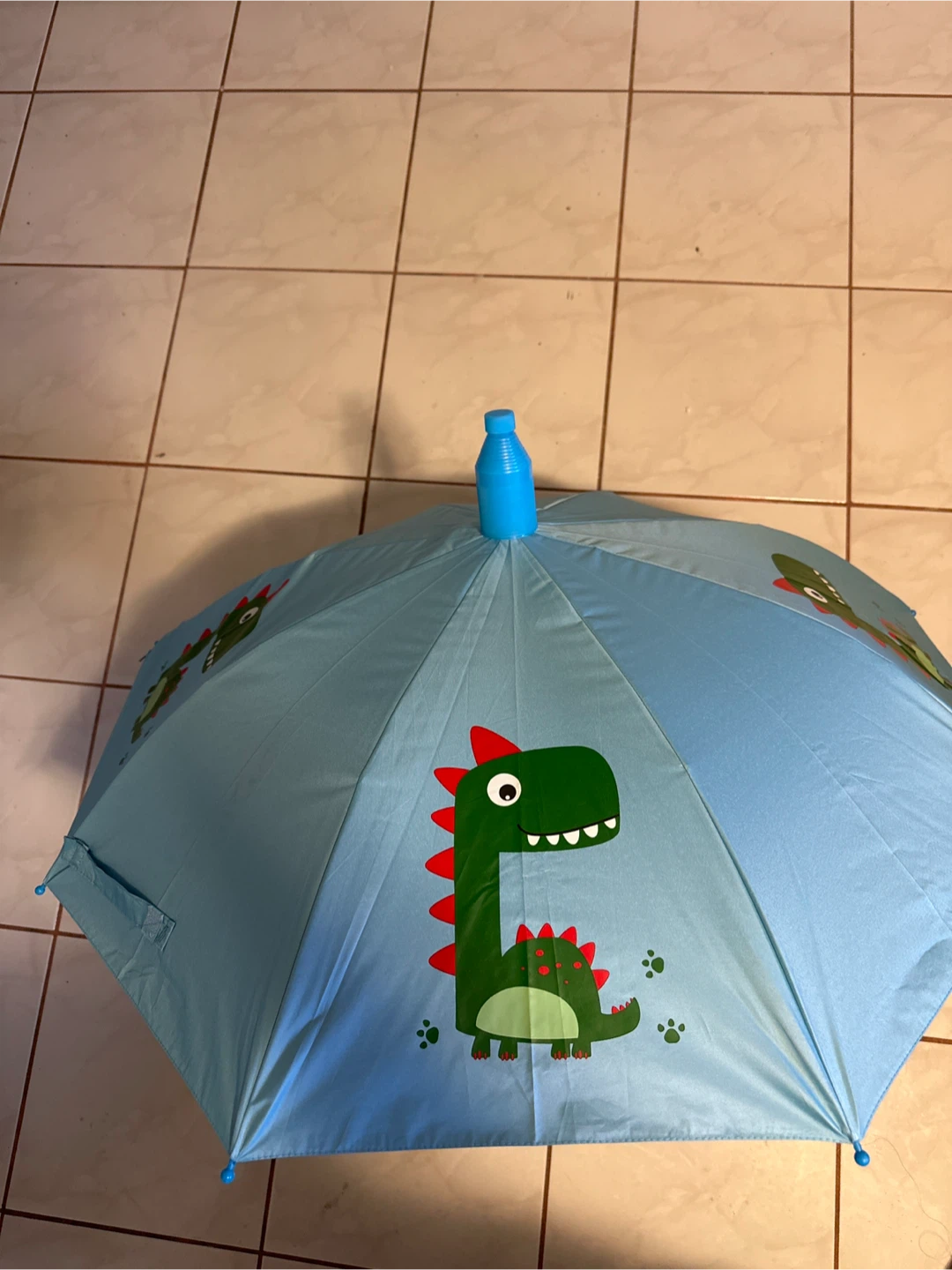 Kids Blue Dinosaur Umbrella - photo 3