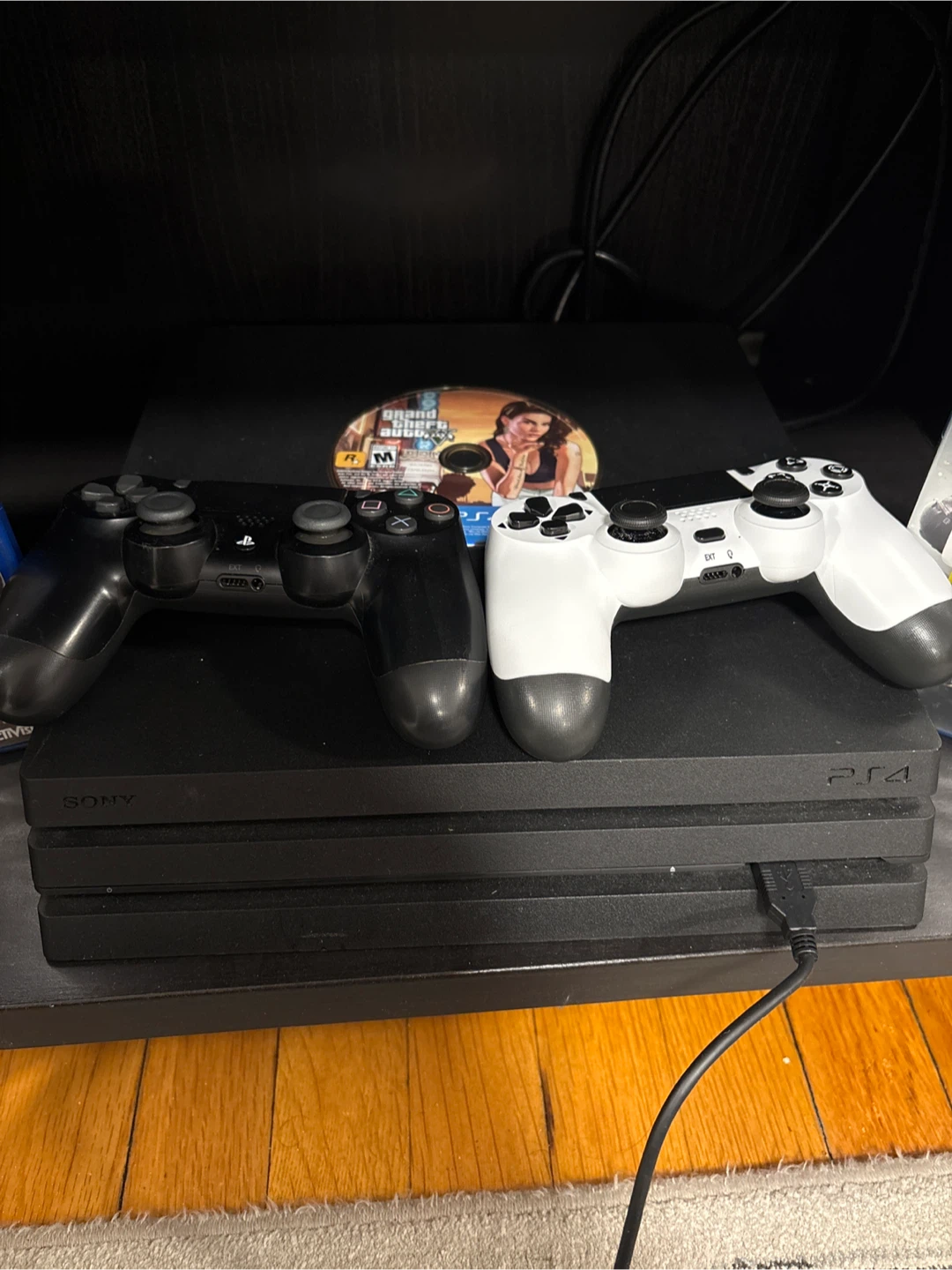 Sony PlayStation 4 Pro Console with Controllers and Games - photo 2