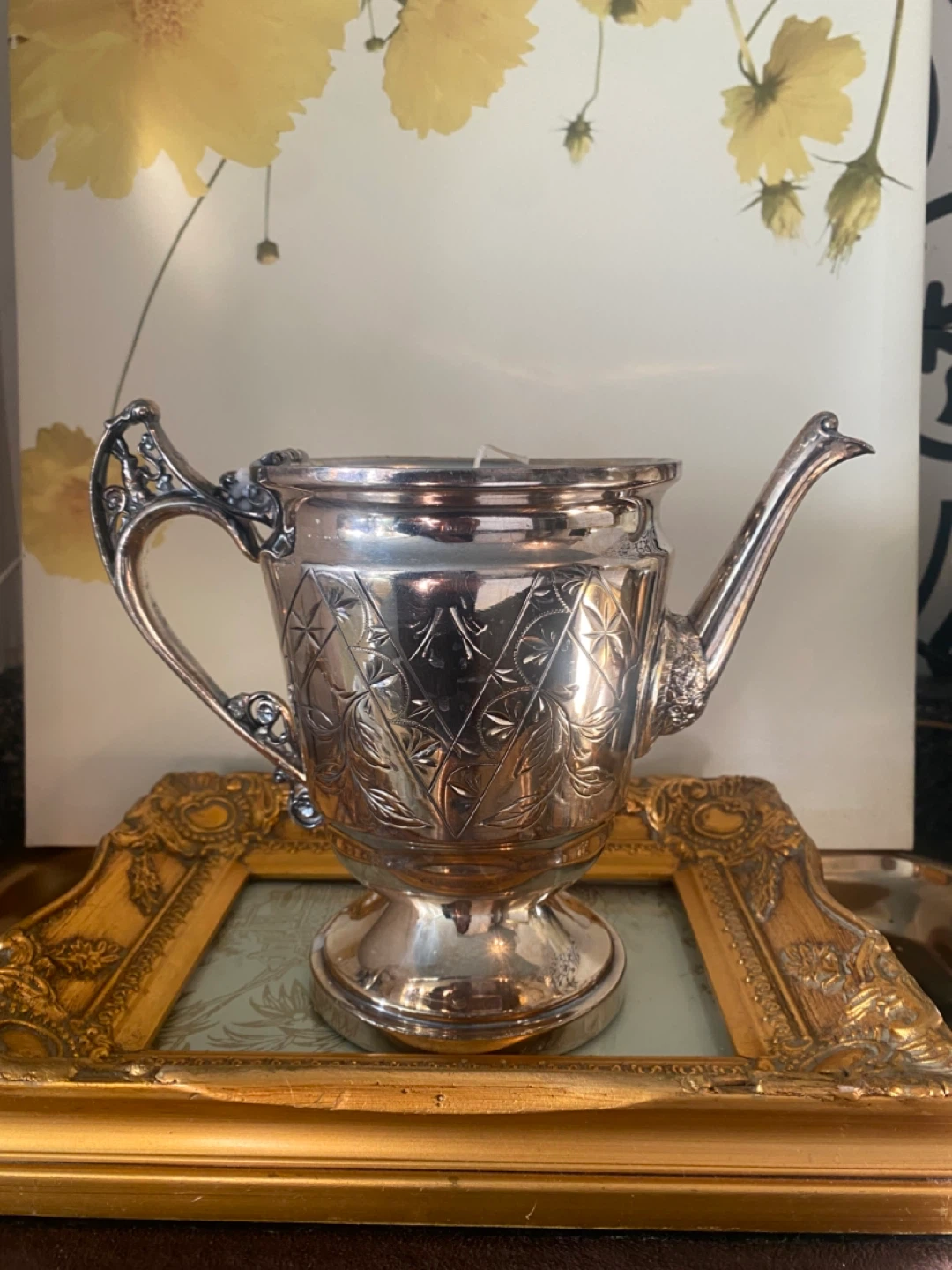 Antique Silver Plated Creamer or Pitcher - photo 3