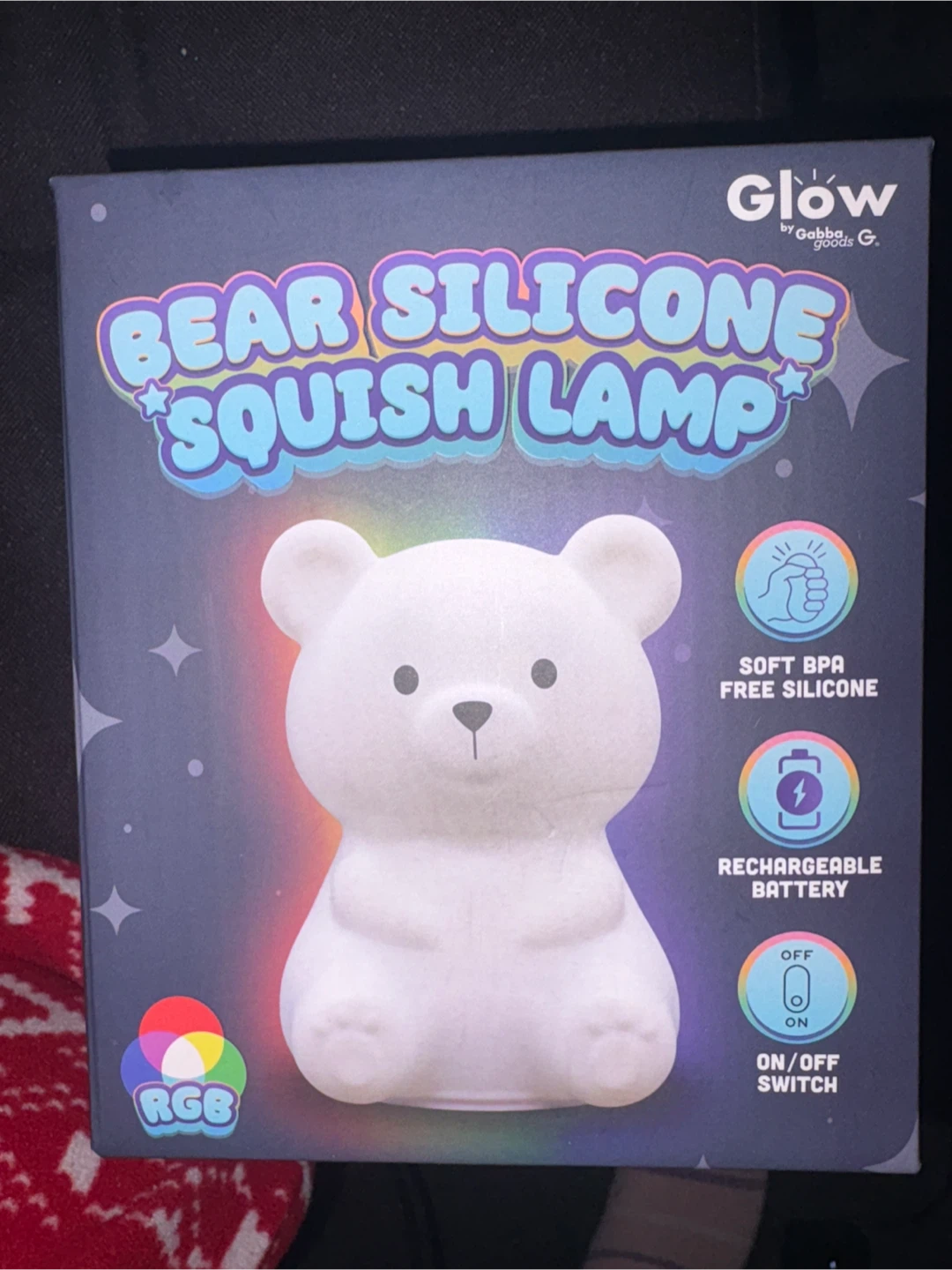 Glow Bear Silicone Squish Lamp - RGB Touch Control - photo 3