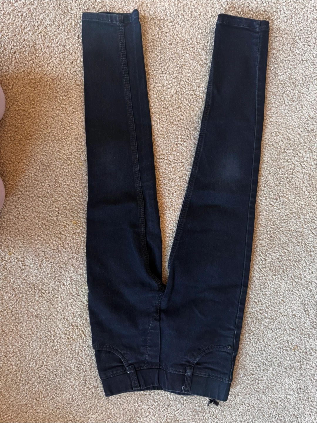 Girls Black Denim Jeans size 5-6 years - photo 2