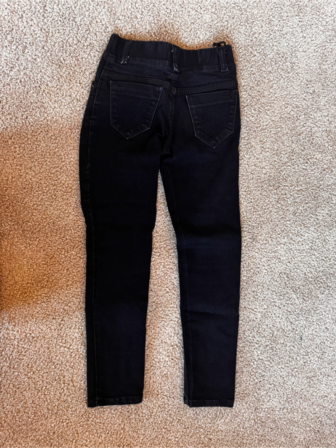 Girls Black Denim Jeans size 5-6 years - photo 3