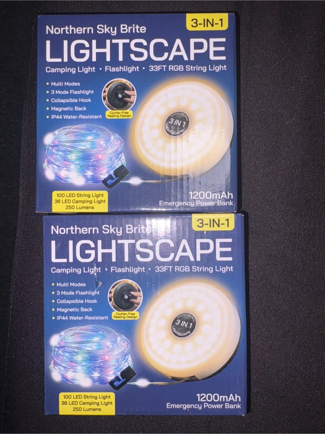 Northern Sky Brite Lightscape Camping Light - 2 Pack
