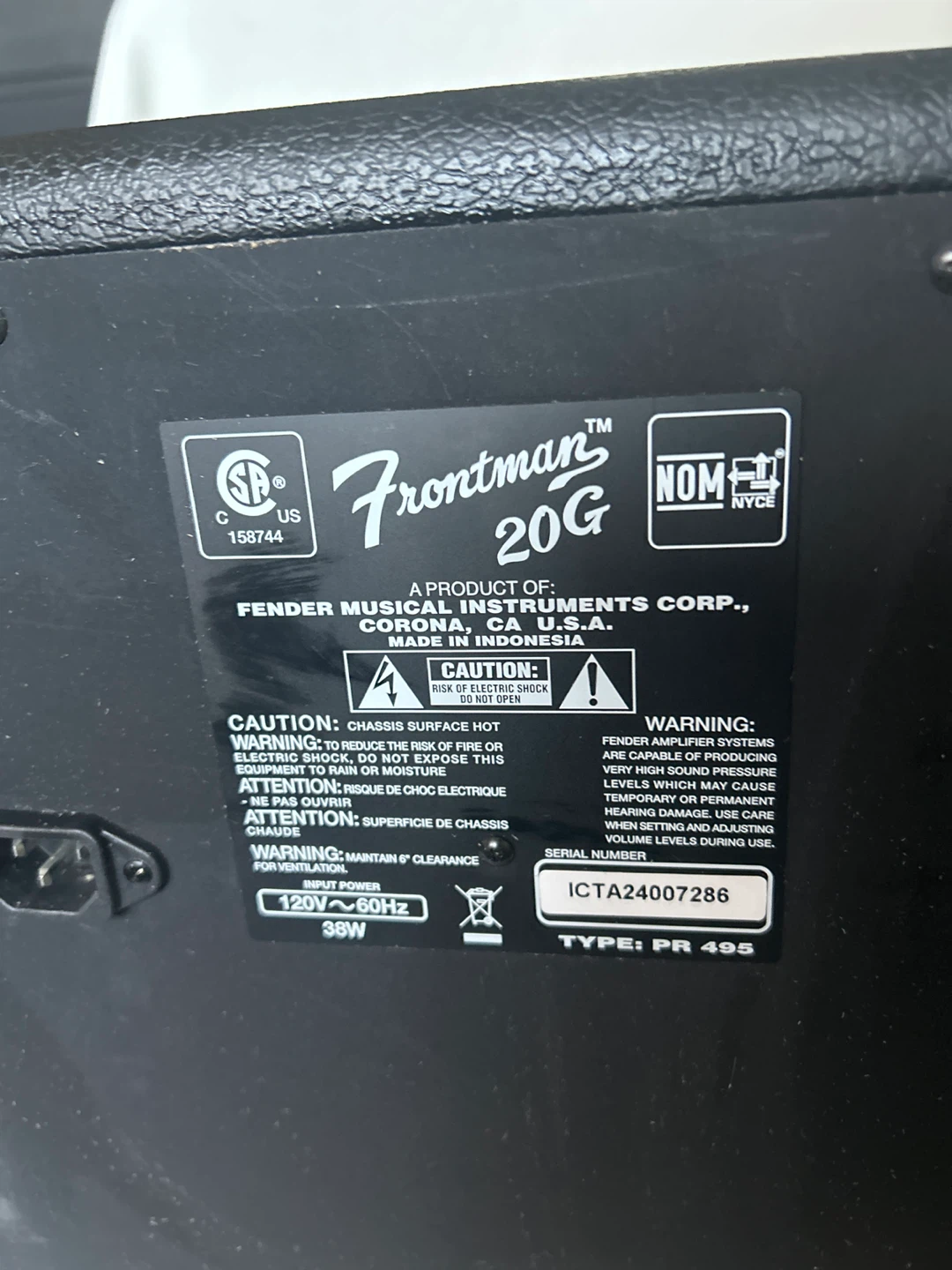 Fender Frontman 20G Guitar Amplifier - photo 3