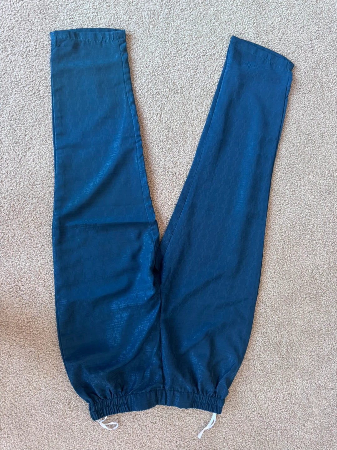 MERAKI Blue Textured Button-Up Blouse and Pants Set - photo 4