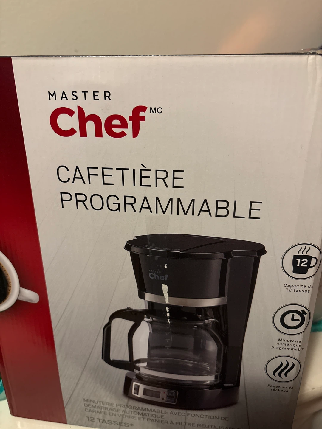 Master Chef Programmable Coffee Maker - 12 Cups