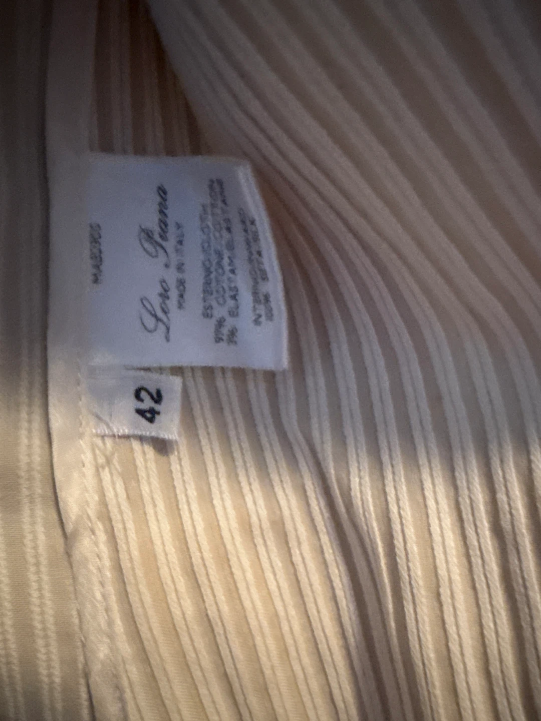 Loro Piana Women's Size 42 Beige Pinstripe Blazer - photo 4