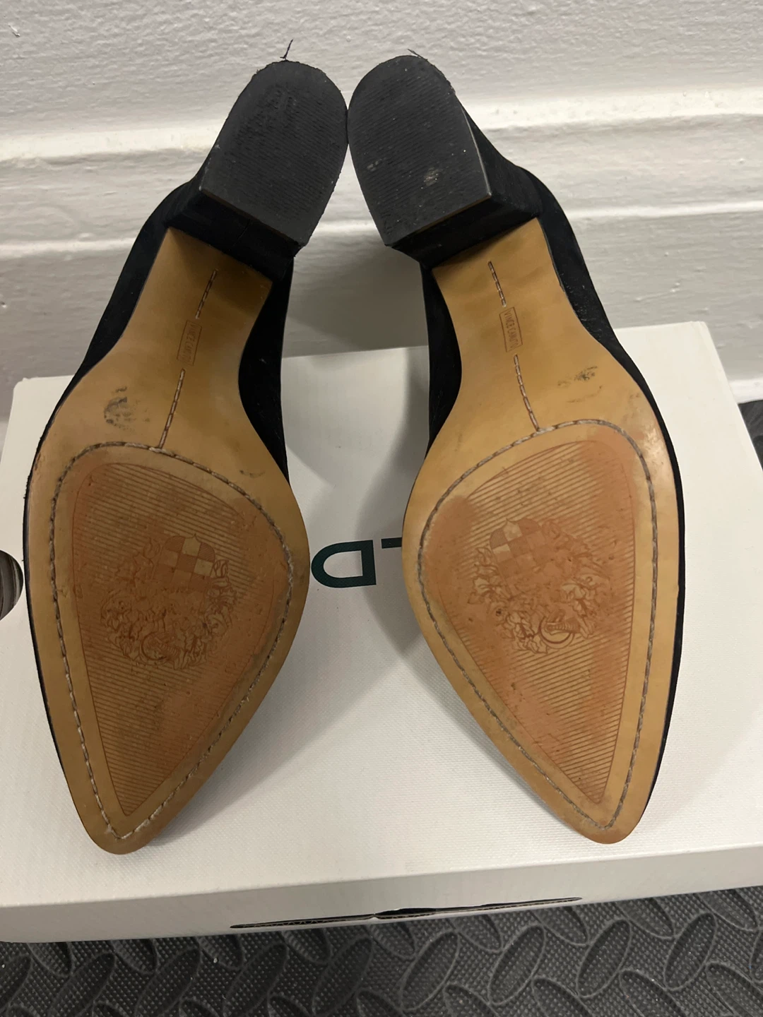 Vince Camuto Black Suede Block Heels - photo 3