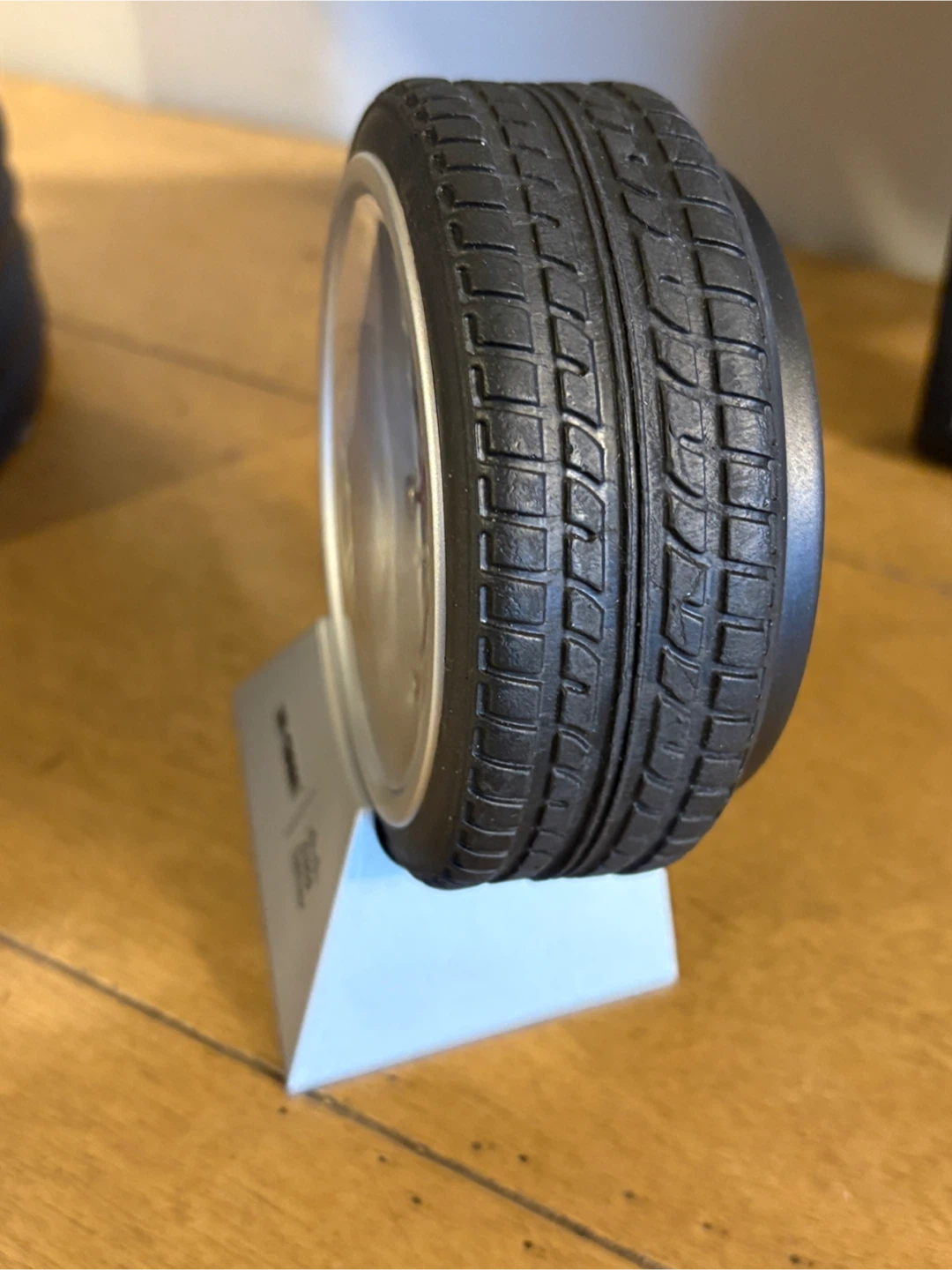 Tire Shaped Alarm Clock with Stand - photo 2