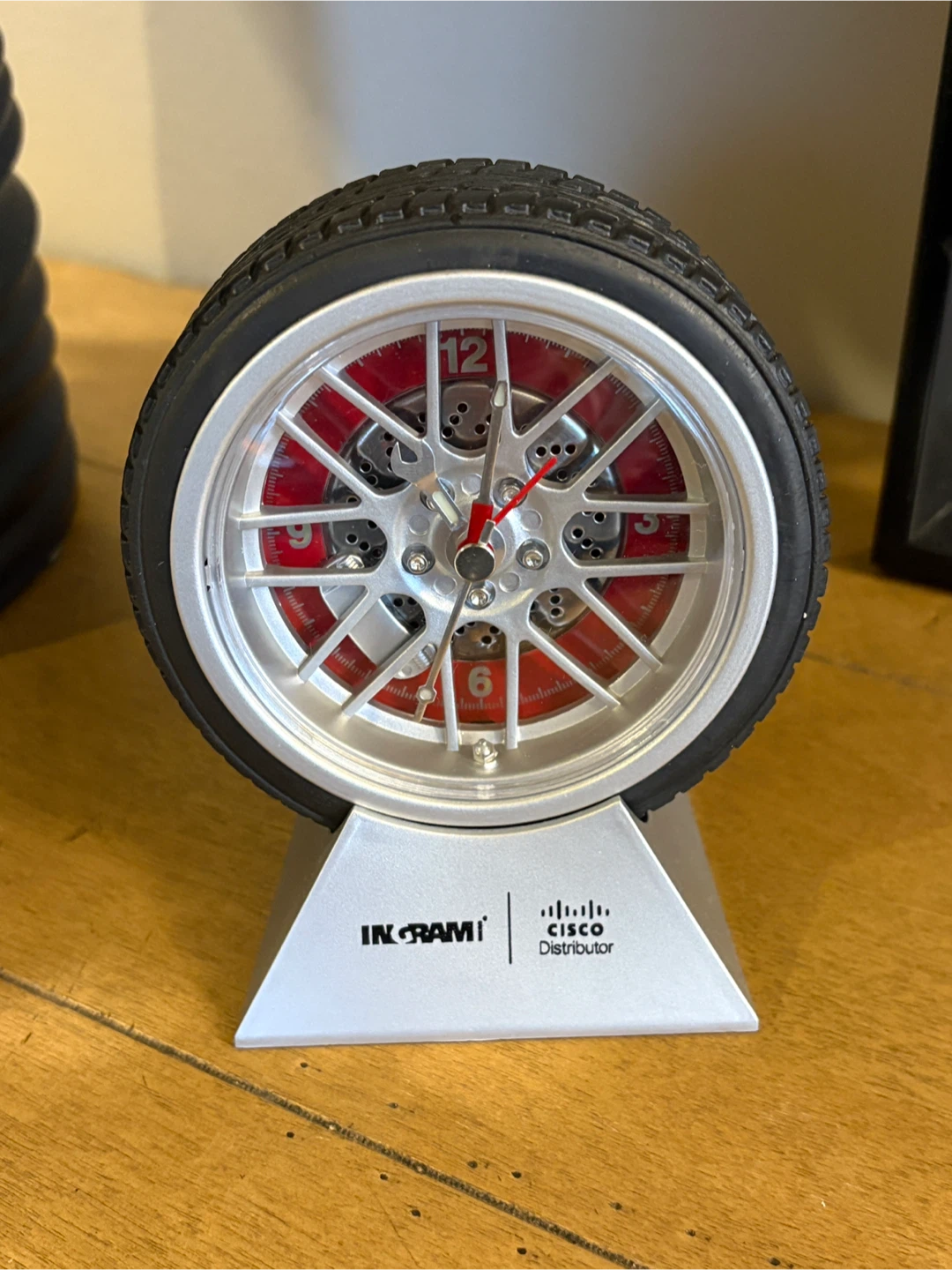 Tire Shaped Alarm Clock with Stand