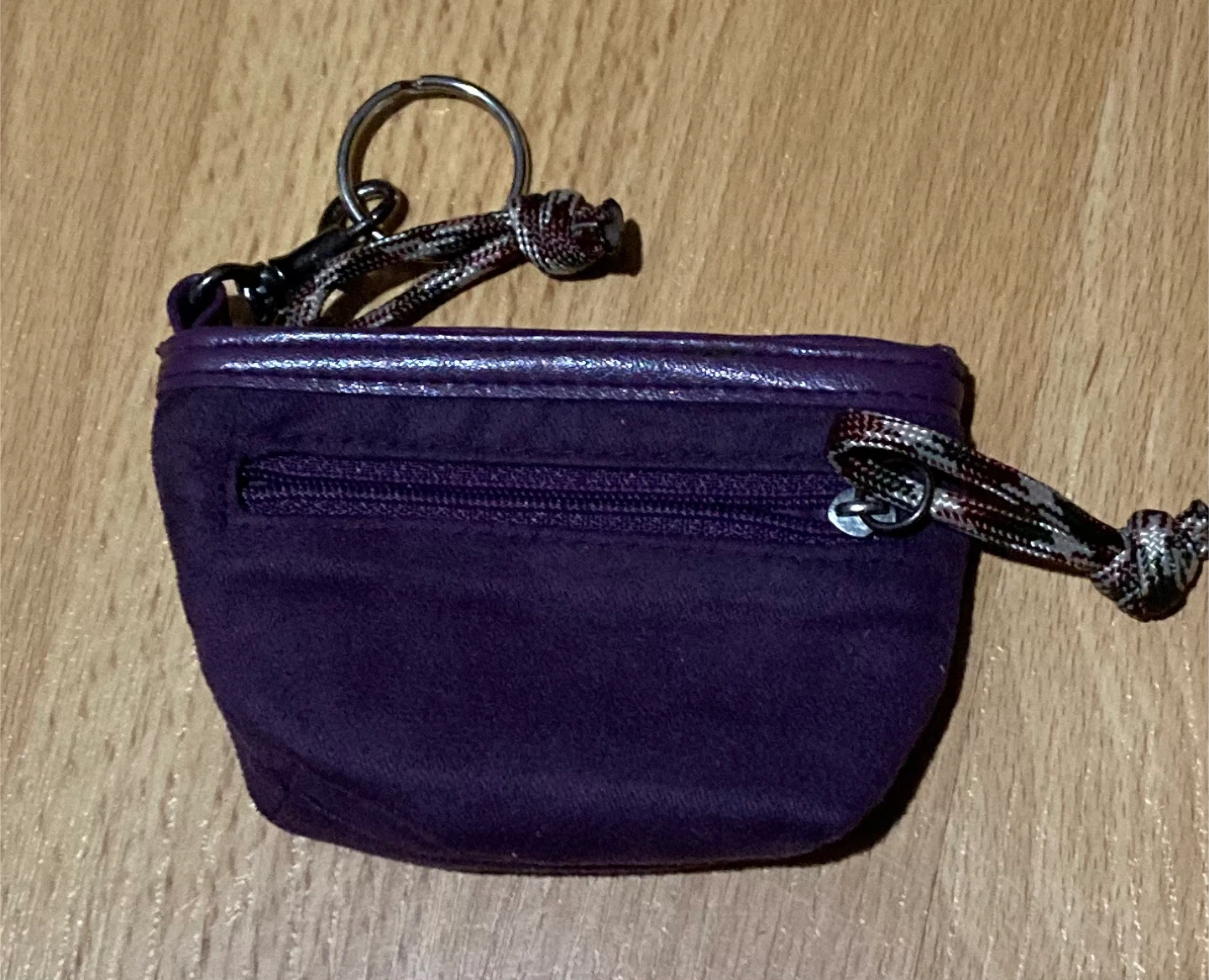 Purple Mini Pouch with Keychain