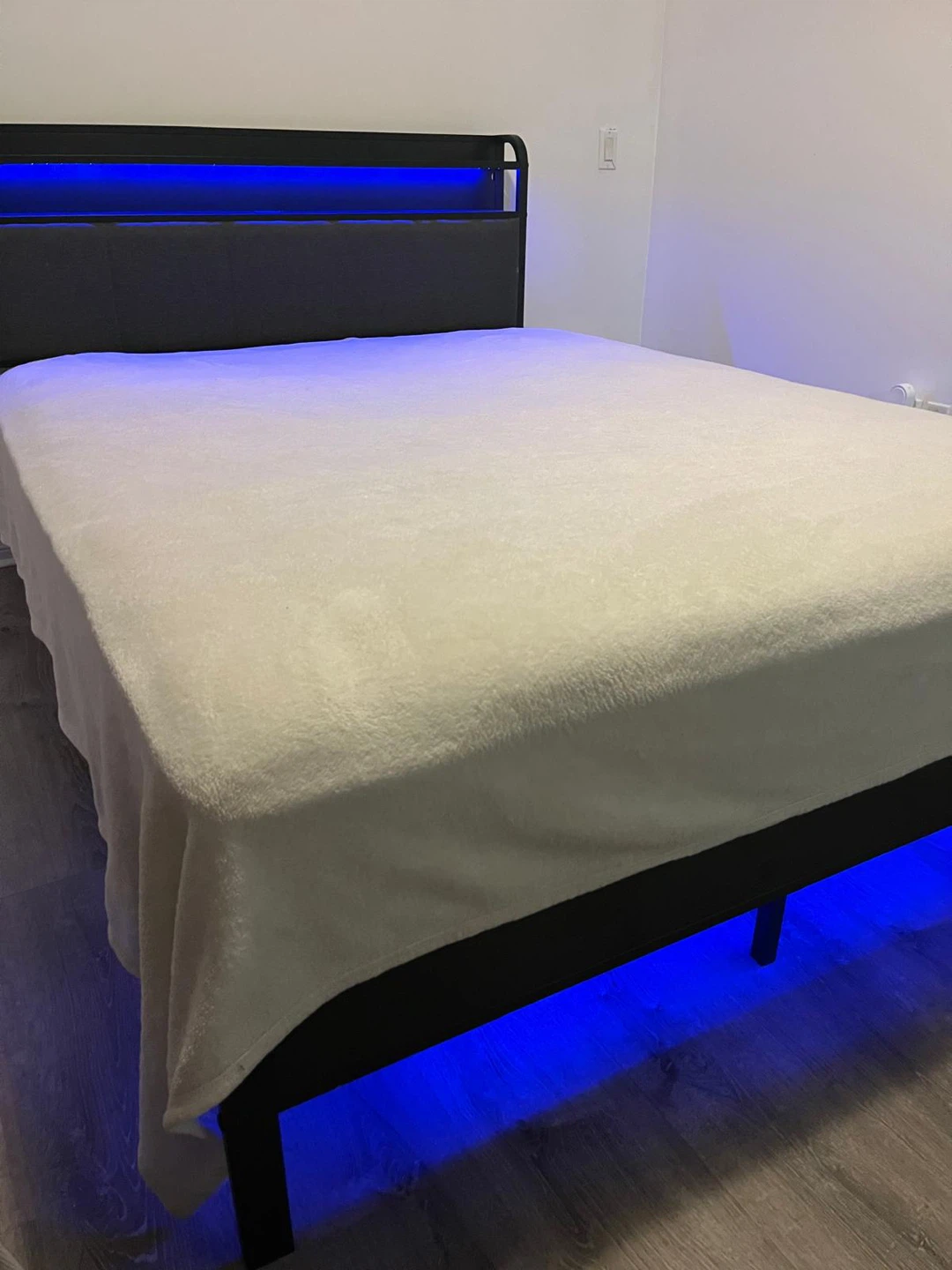 PAPAJET Queen Size Platform Bed with LED Lights - photo 4