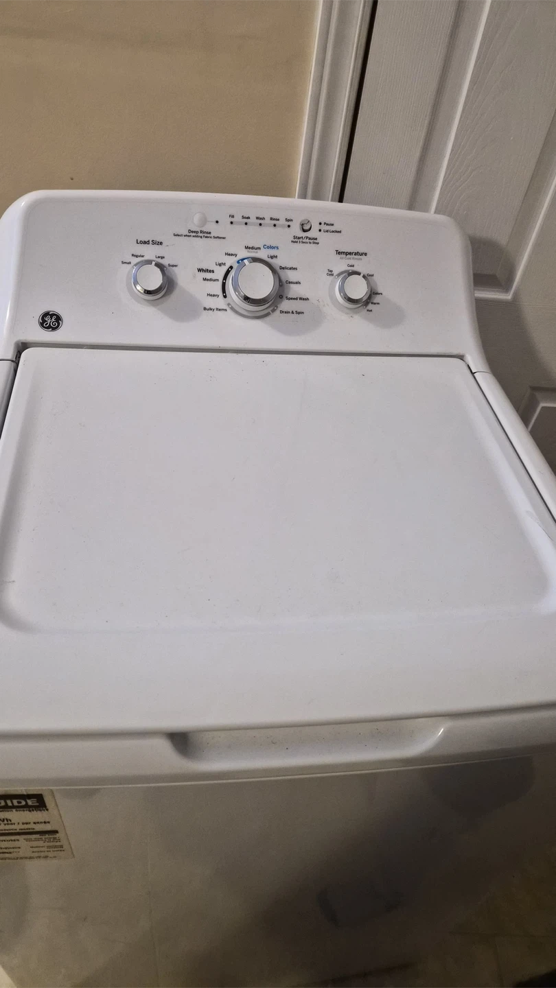 GE Top Load Washer & Electric Dryer Set - photo 4