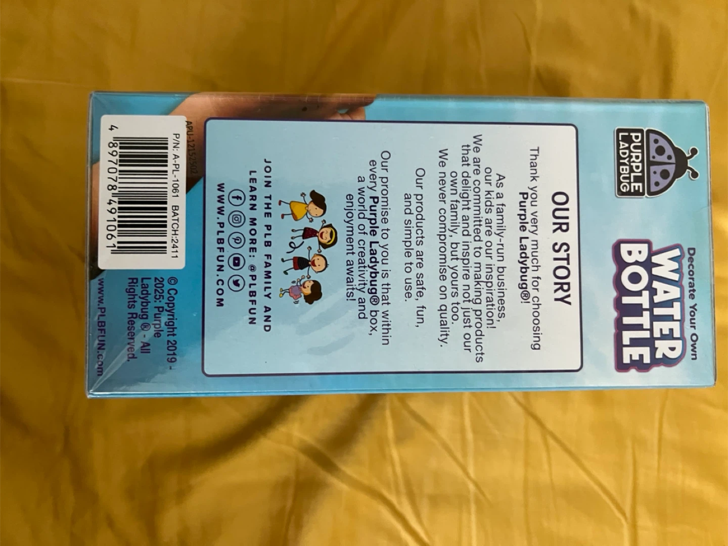 PURPLE LADYBUG Decorate Your Own Mermaid Water Bottle - photo 5