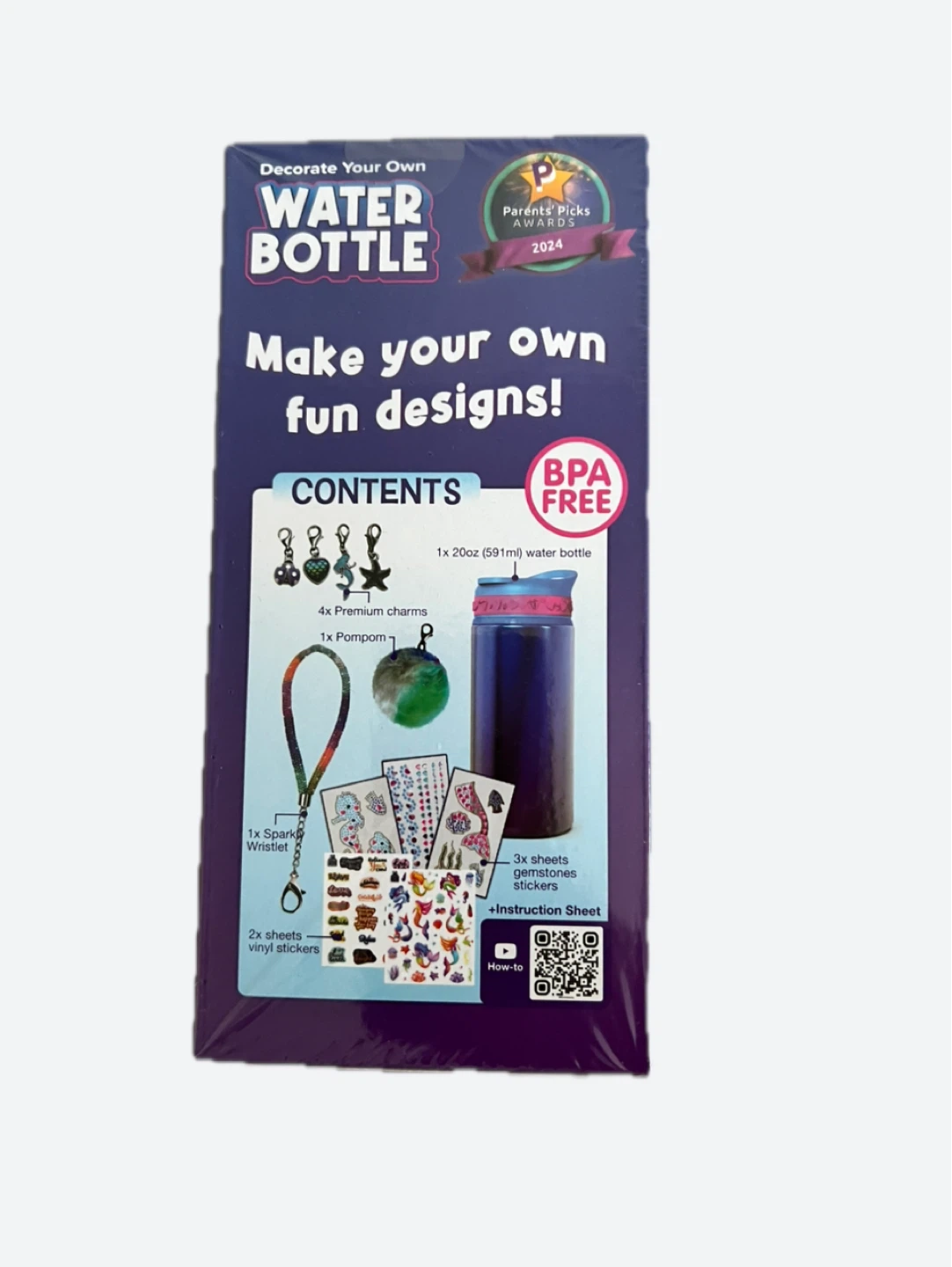 PURPLE LADYBUG Decorate Your Own Mermaid Water Bottle - photo 3