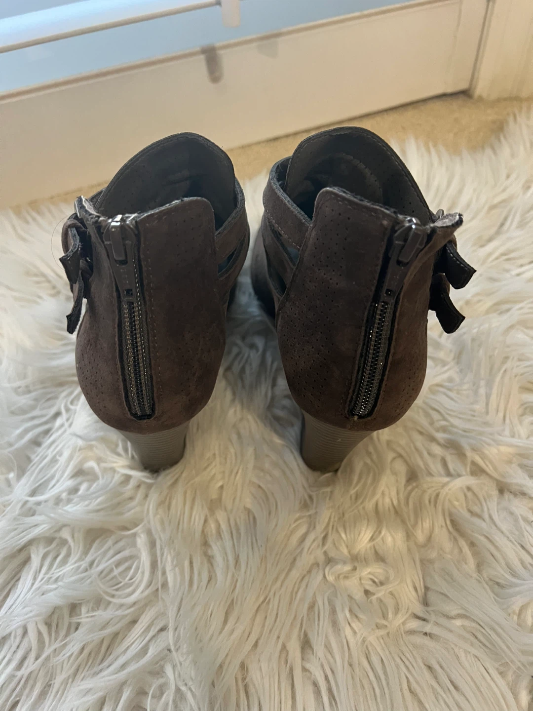Brown Suede Booties - photo 2