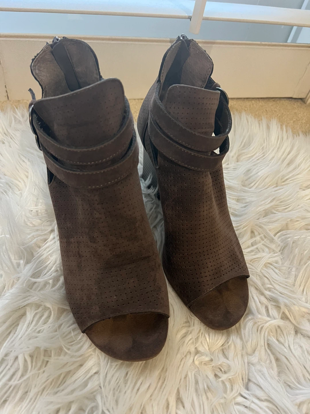 Brown Suede Booties - photo 3