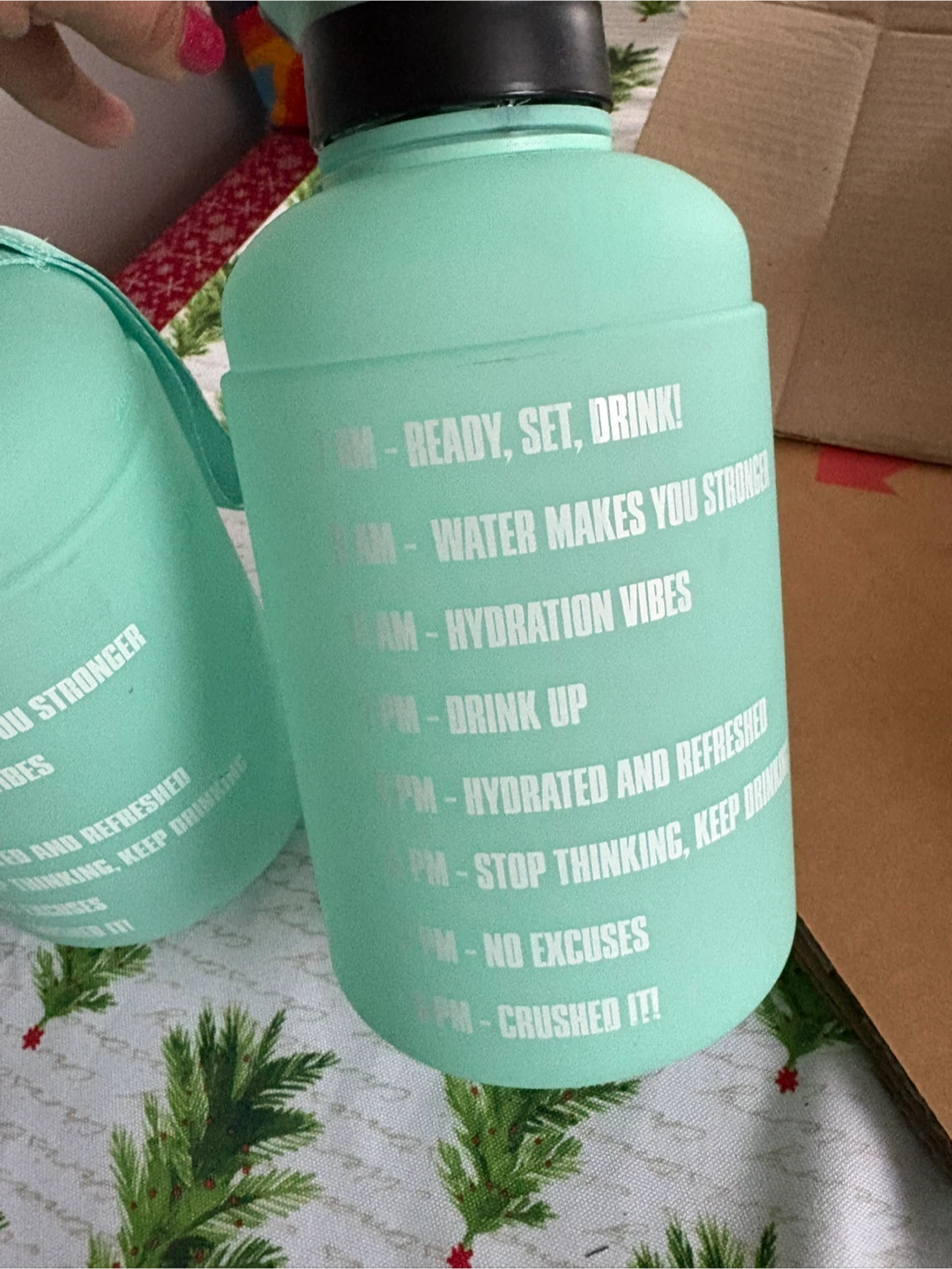 Motivational Water Bottles - Pink/Orange & Teal - photo 4