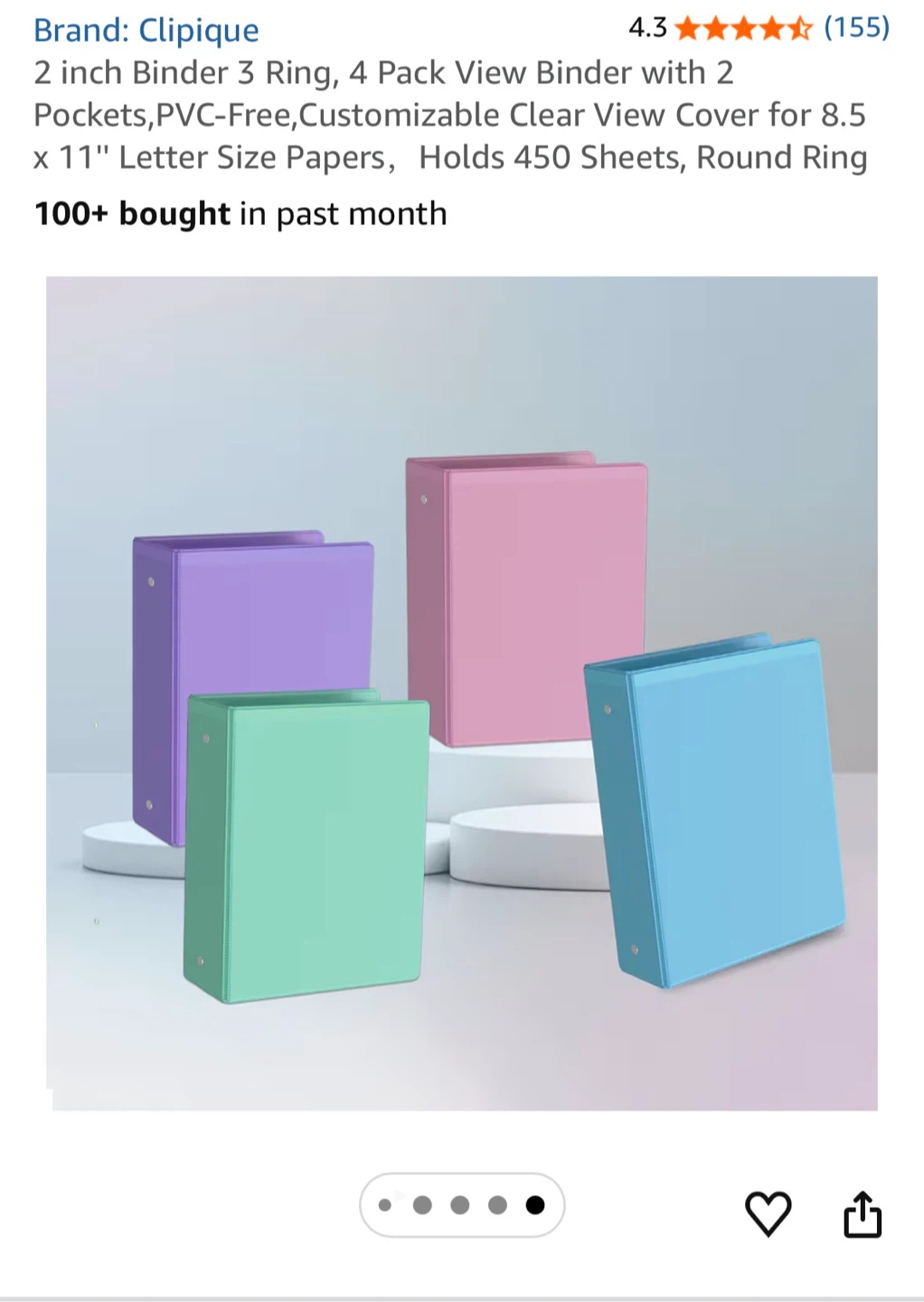 2 Inch Pastel Binders - photo 4