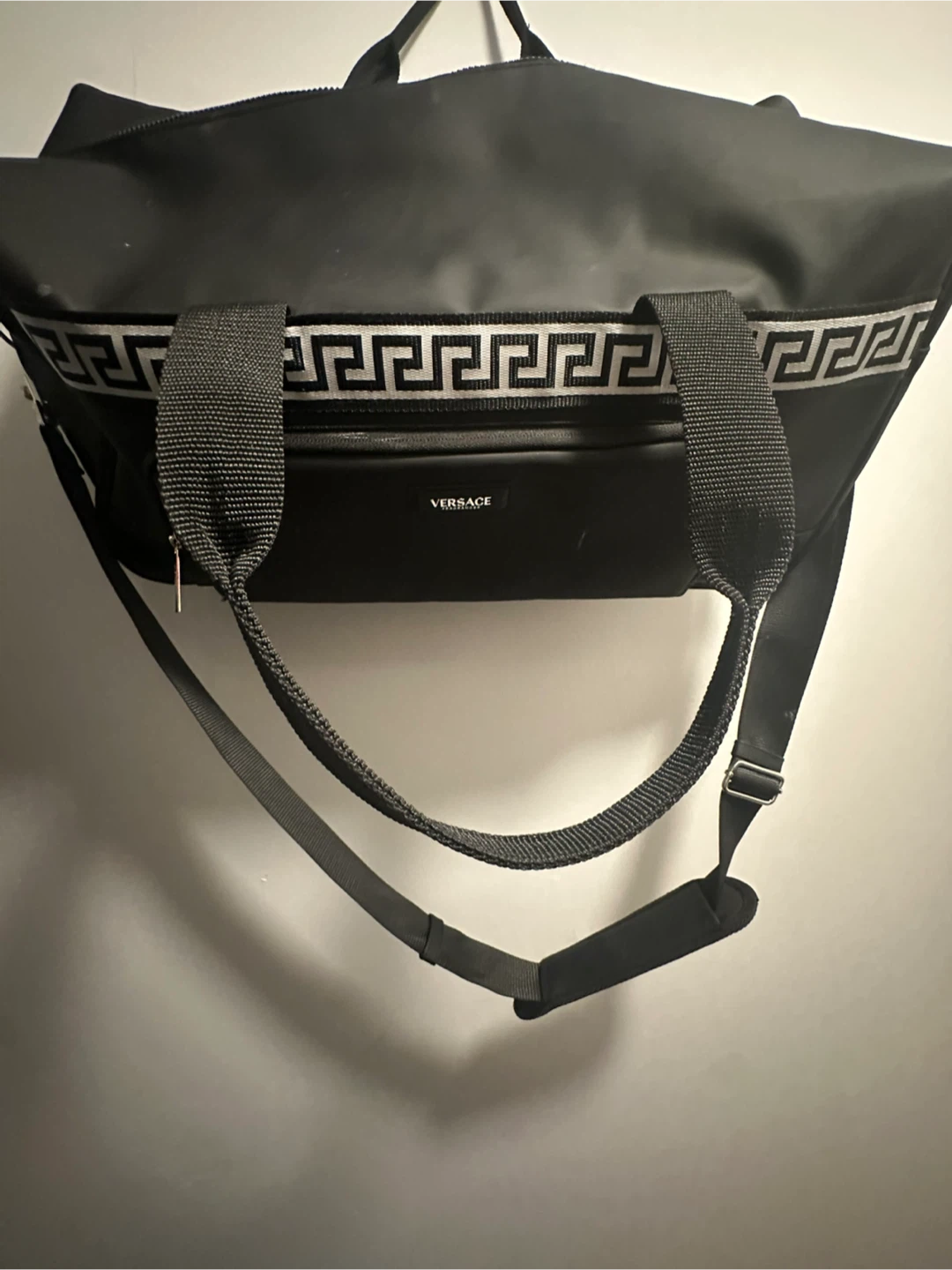 Versace Black Duffle Bag
