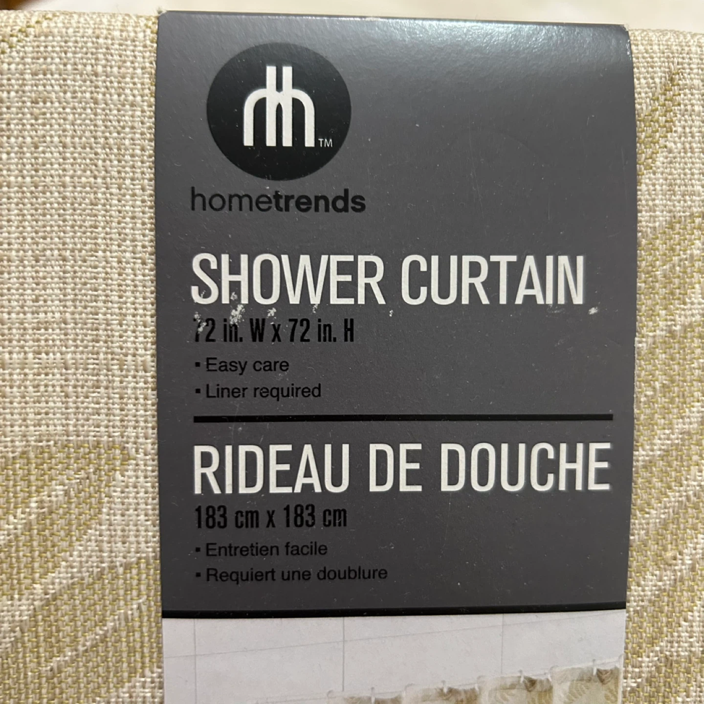 hometrends Shower Curtain - 72" W x 72" H - photo 2