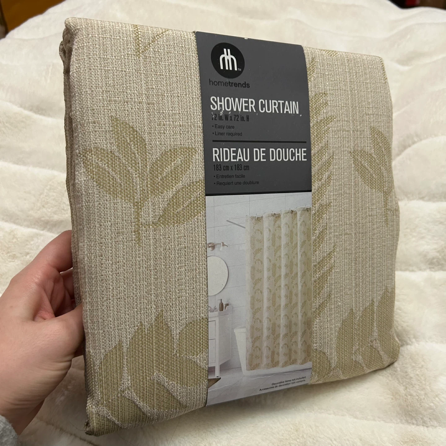 hometrends Shower Curtain - 72" W x 72" H