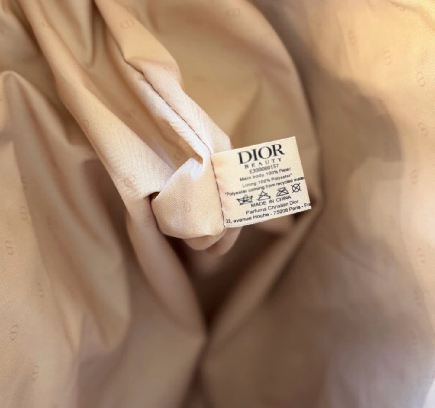 DIOR BEAUTY Tote Bag - Tan Woven - photo 3