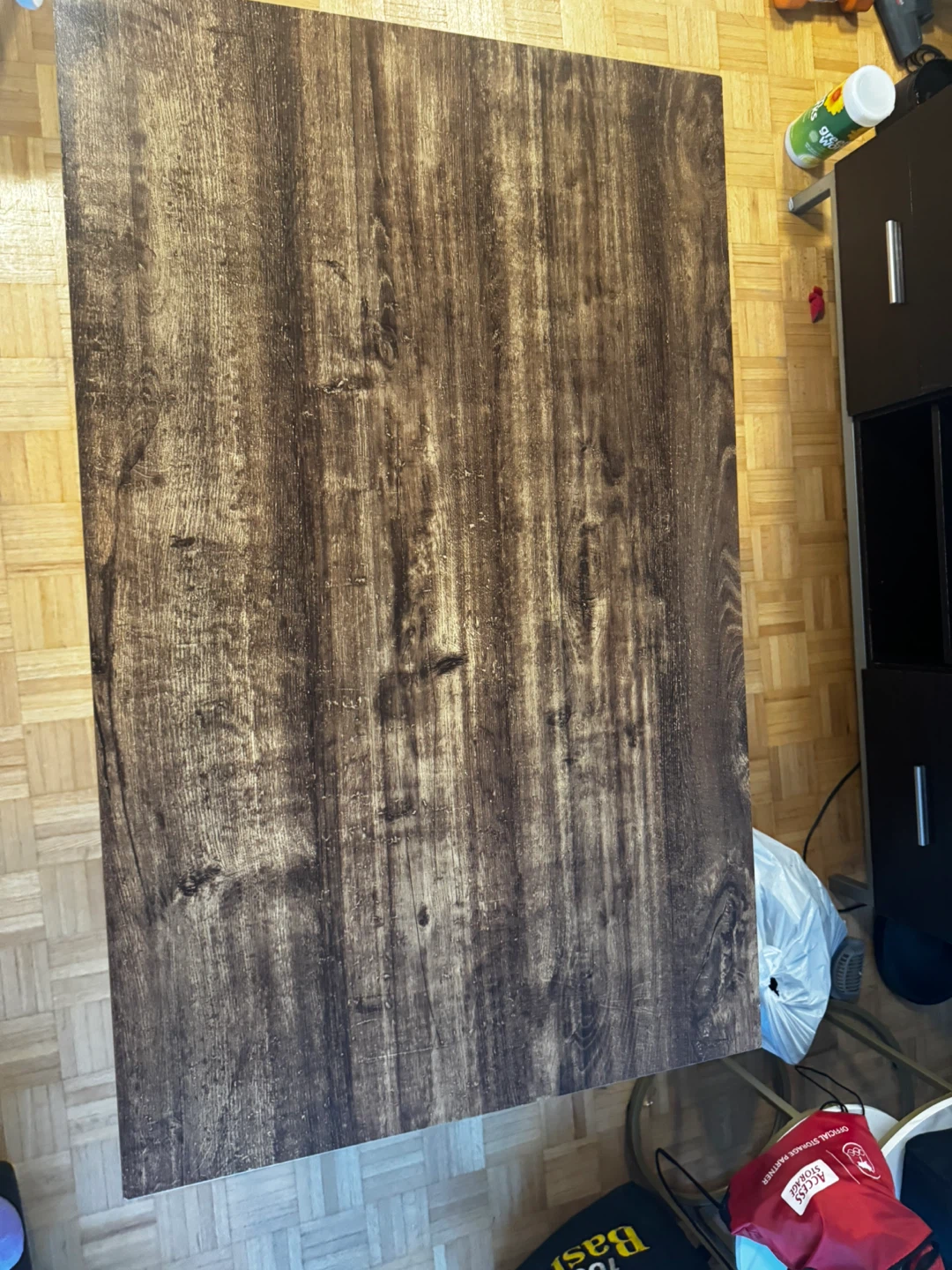 Rustic Wood Dining Table with Benches - photo 4