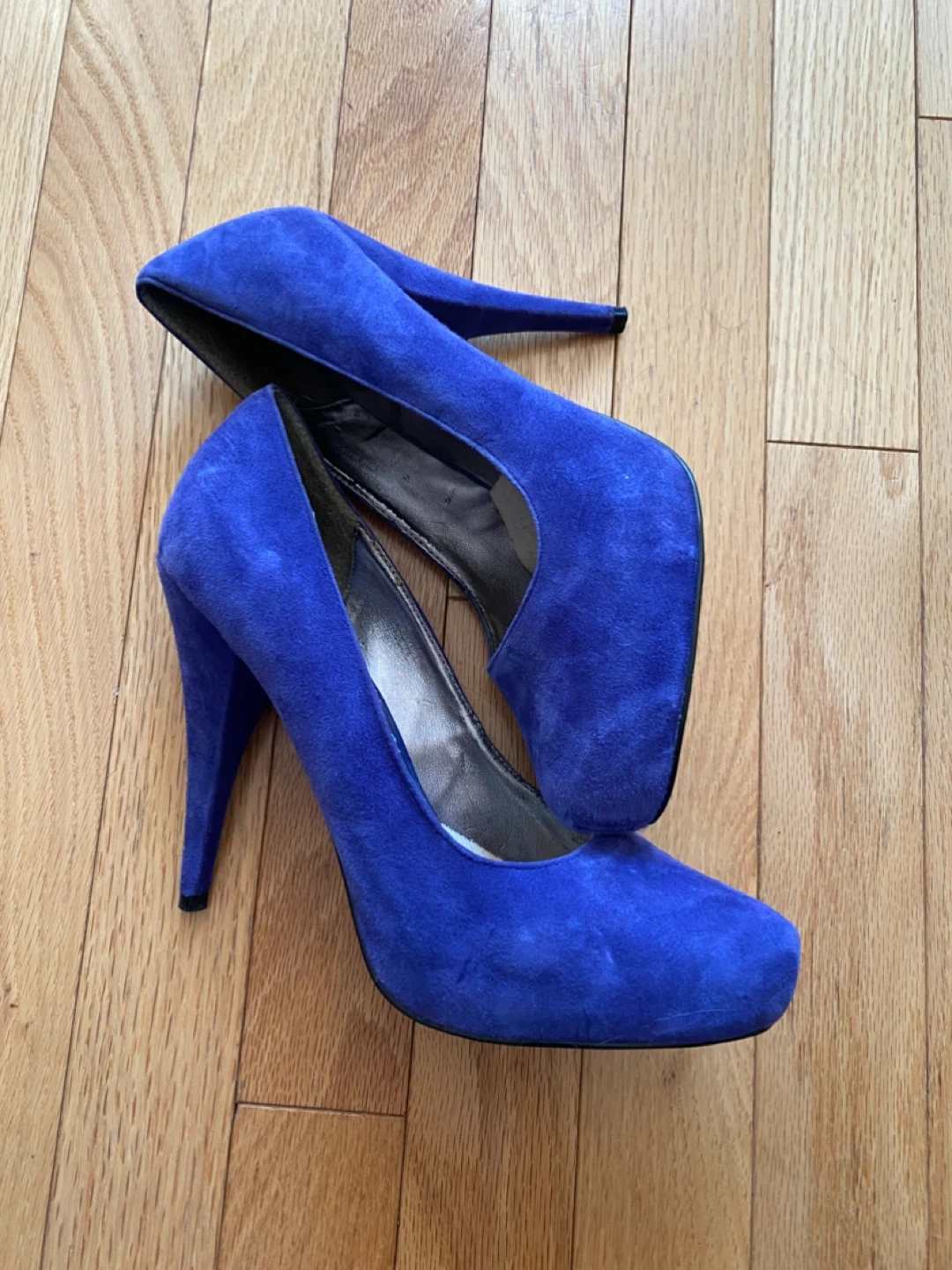 Vianni Collection Royal Blue Suede Heels - photo 3