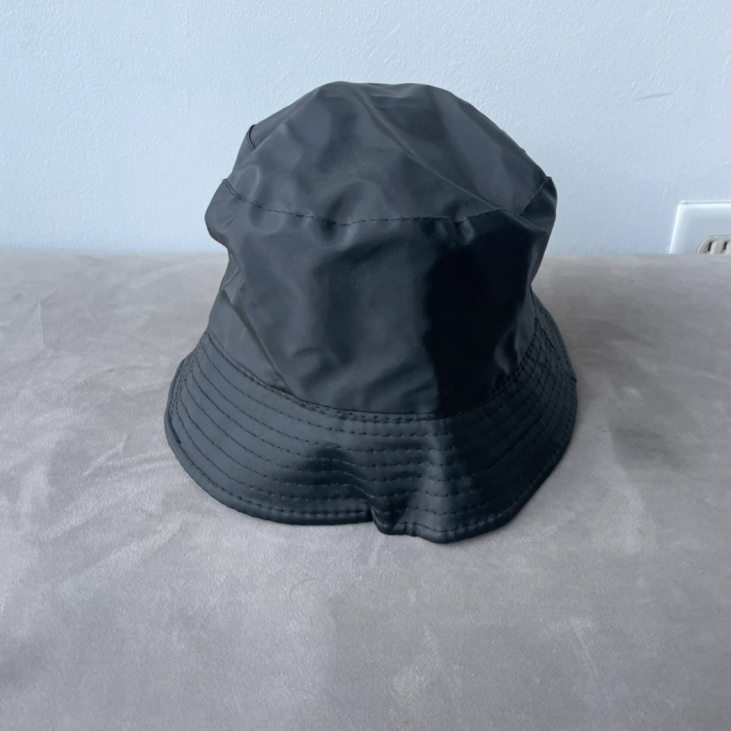 Black Bucket Rain Hat Fleece Lined. New - photo 3