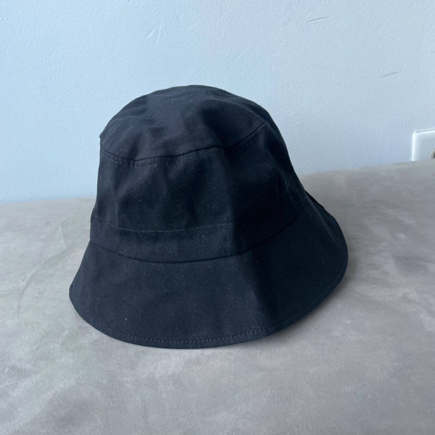 Black Denim Canvas Cotton Bucket Hat. New - photo 3