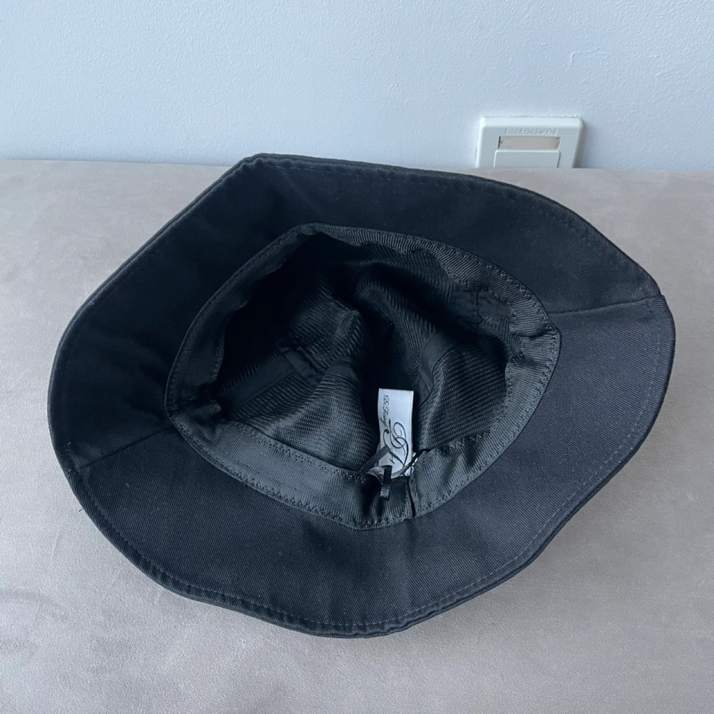 Black Denim Canvas Cotton Bucket Hat. New - photo 2