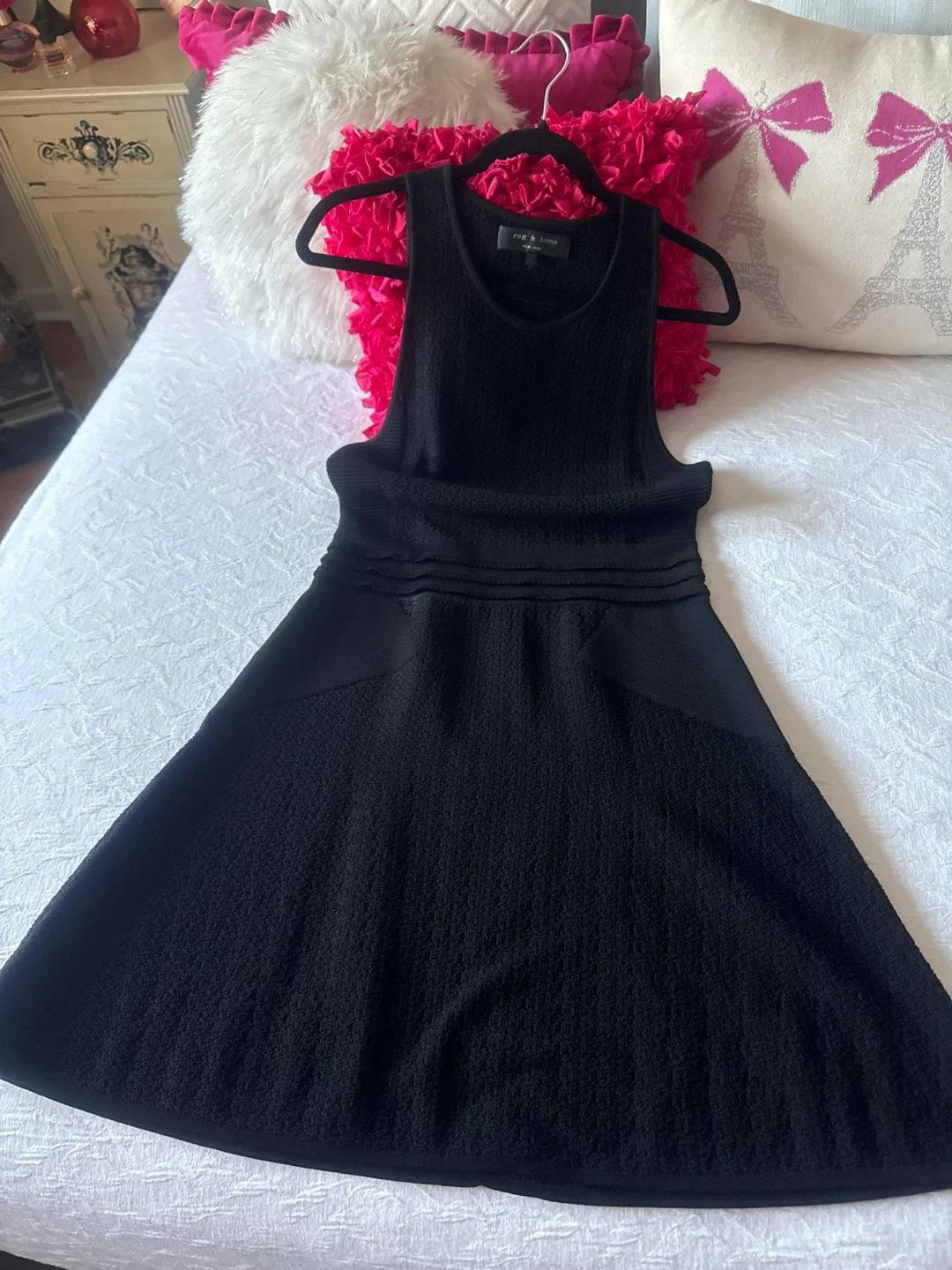 Rag & Bone Black Knit Sleeveless Dress Size M - photo 4
