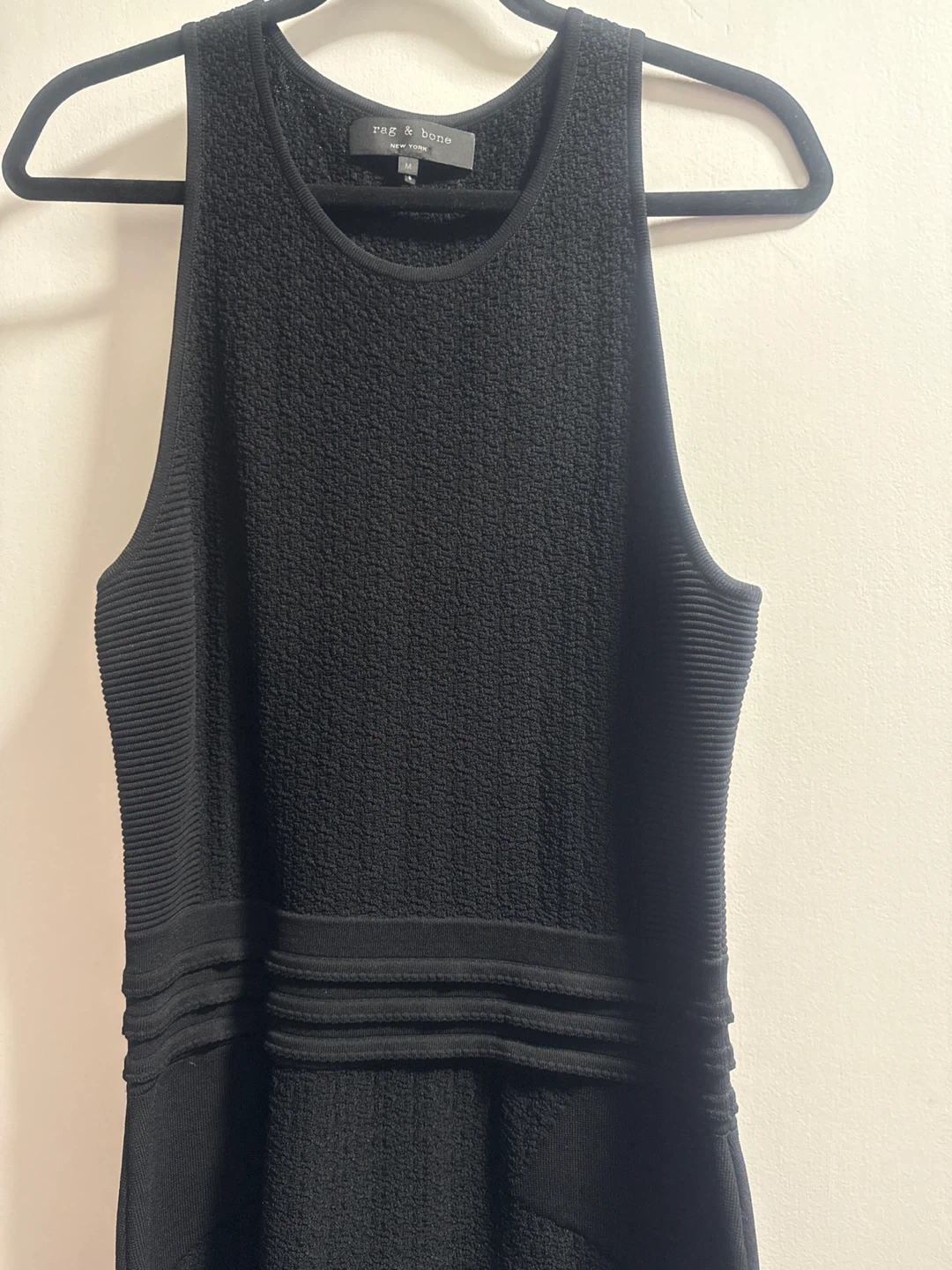 Rag & Bone Black Knit Sleeveless Dress Size M - photo 3