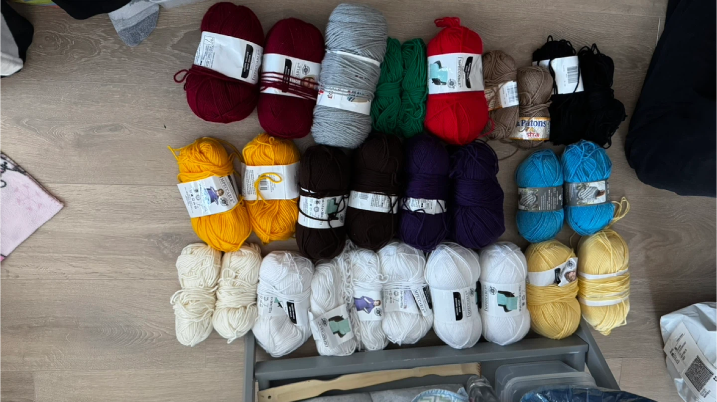 Assorted Yarn Skeins - Bernat, Impeccable, and Patons