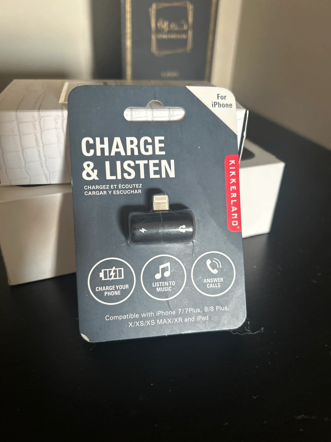 Kikkerland Charge & Listen Adapter for iPhone
