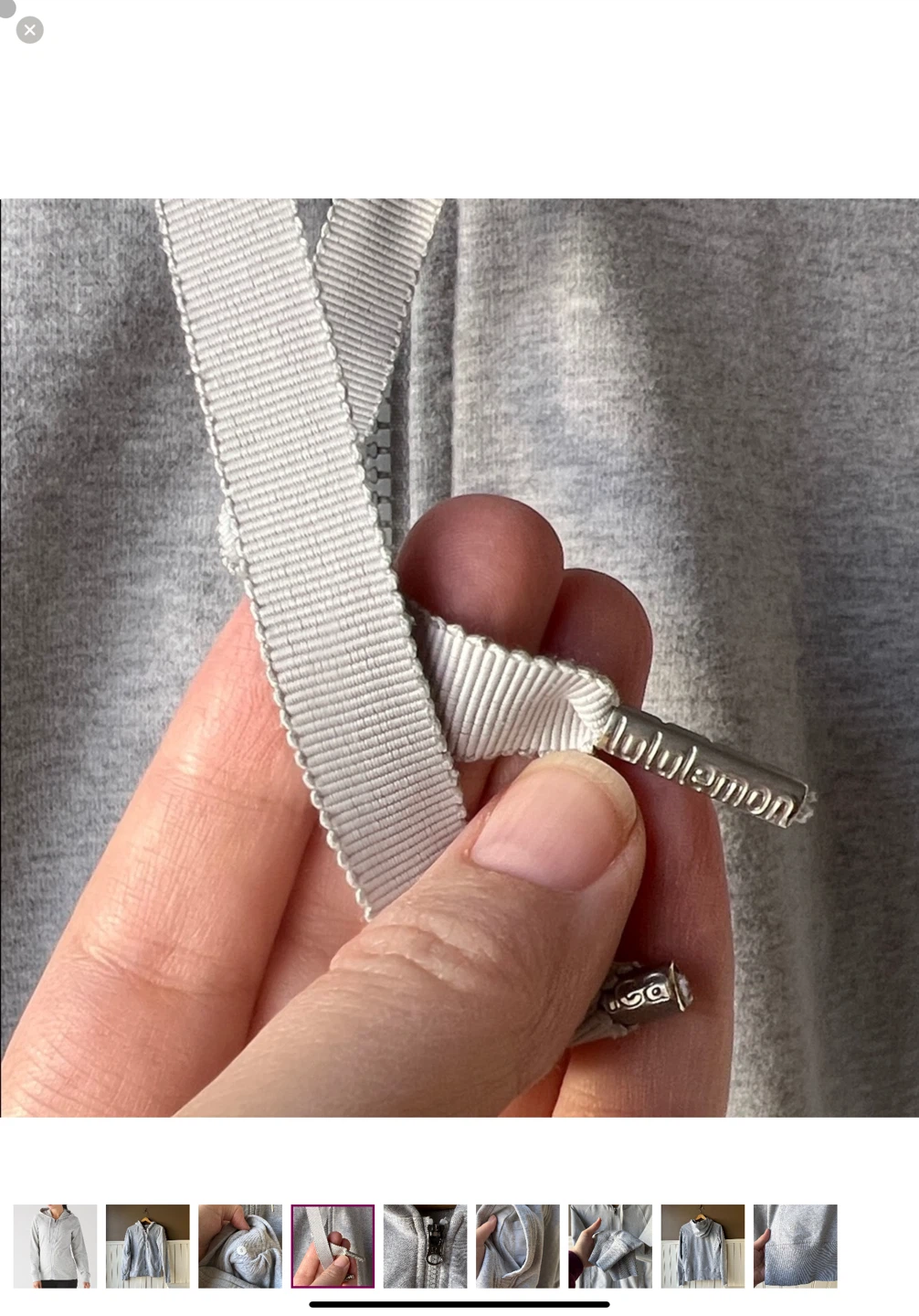 Lululemon Grey Zip-Up Hoodie Size 8 - photo 4