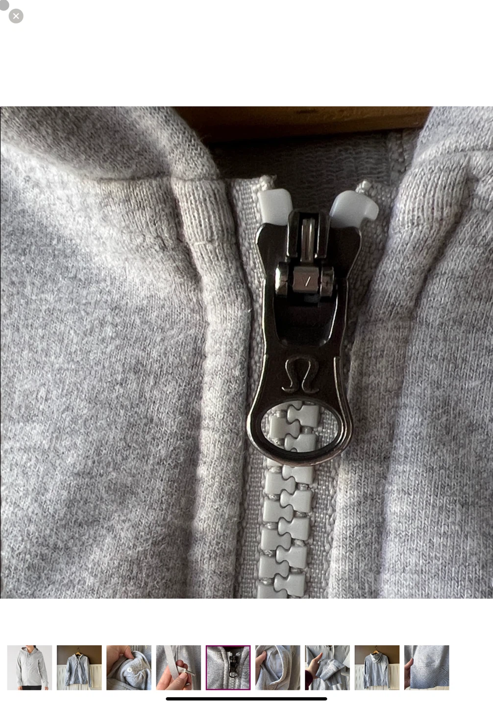 Lululemon Grey Zip-Up Hoodie Size 8 - photo 5