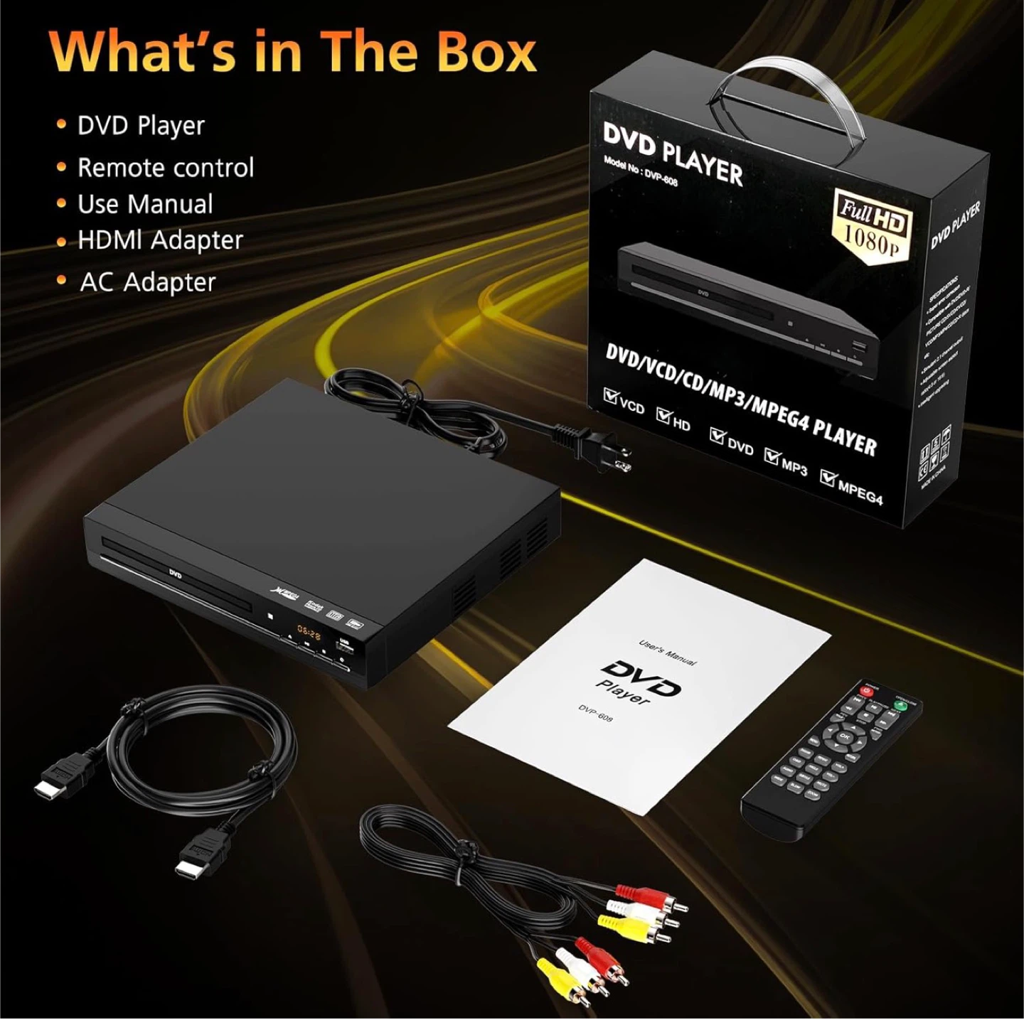 DVD Player DVP-608 Full HD 1080P - photo 3