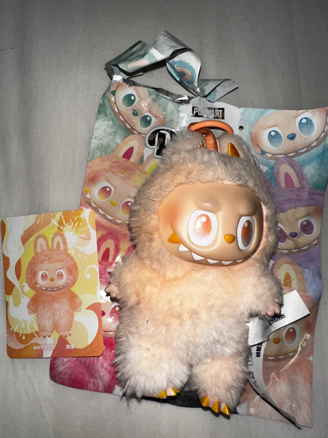 Original POP MART Labubu Biggie Energy Plush Pendant - photo 2