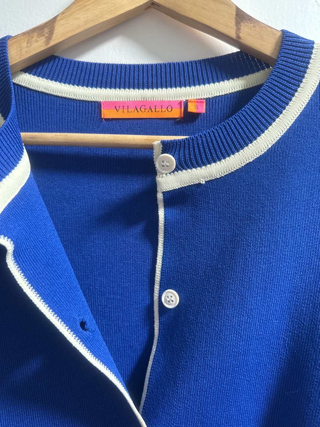 Vilagallo Blue Cardigan Size S - photo 2