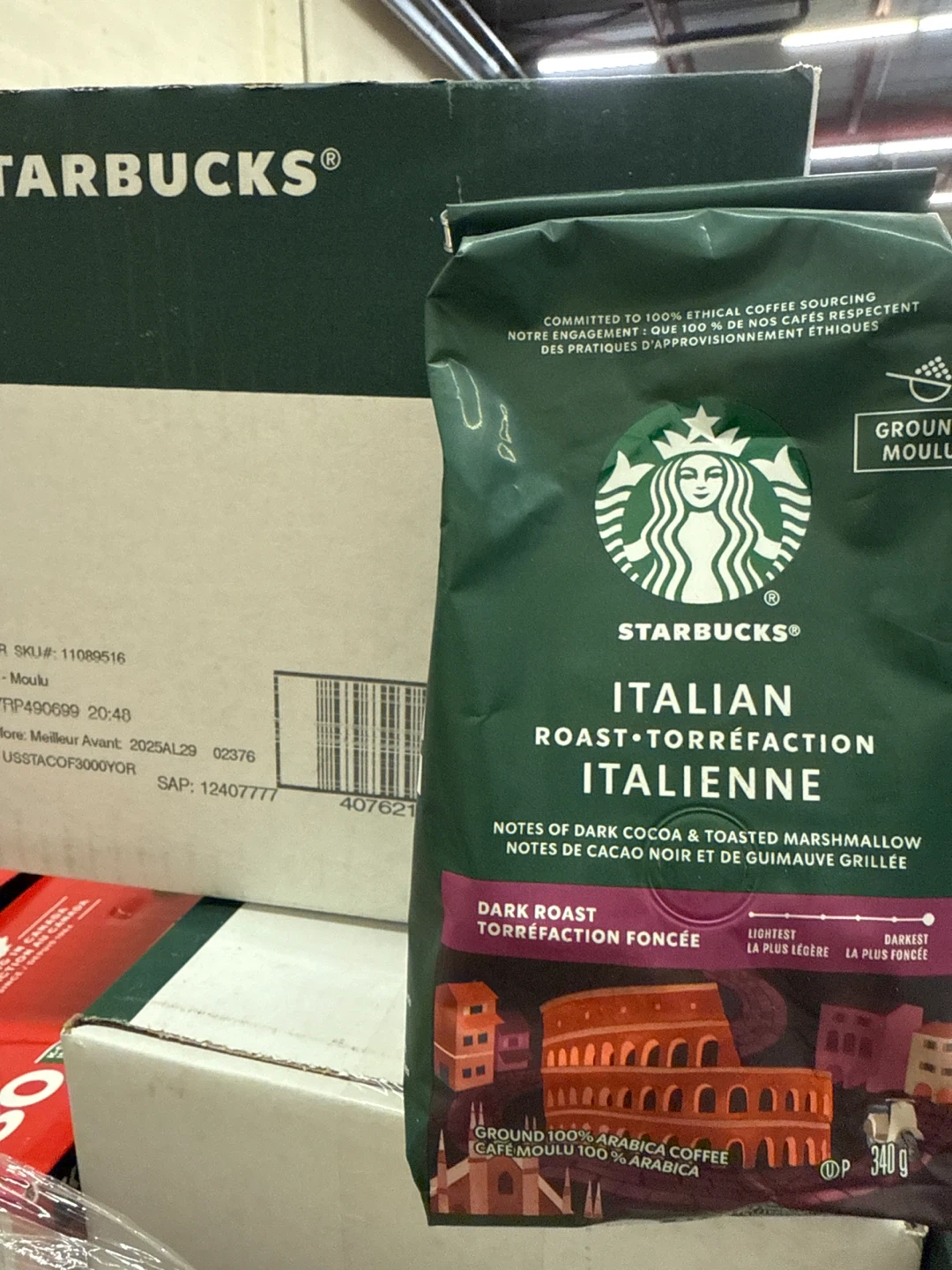 Starbucks Italian Roast Ground Coffee 340g