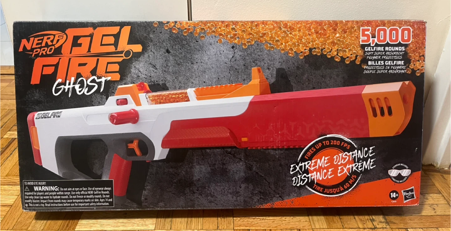 Nerf Pro Gel Fire Ghost Blaster