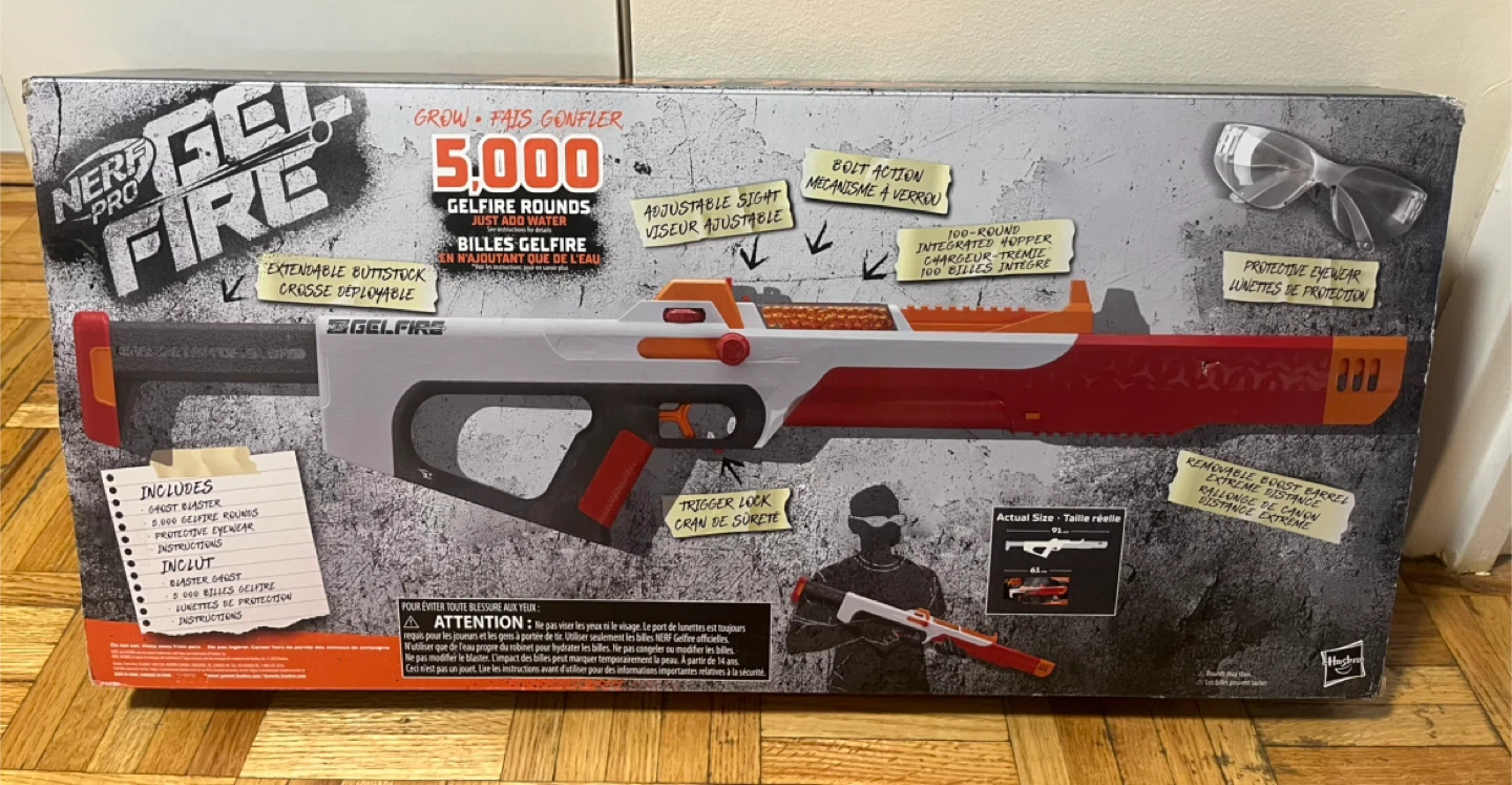Nerf Pro Gel Fire Ghost Blaster - photo 2